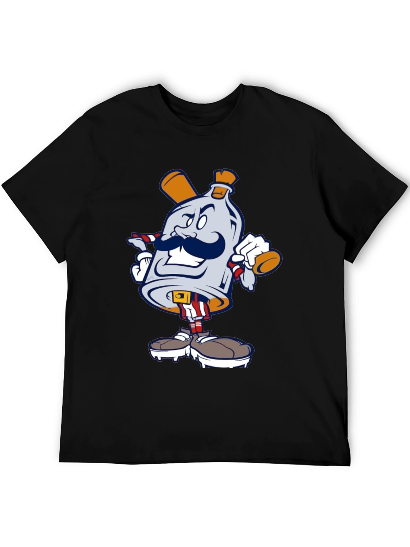 Black Cartoon Character T-Shirt view 5