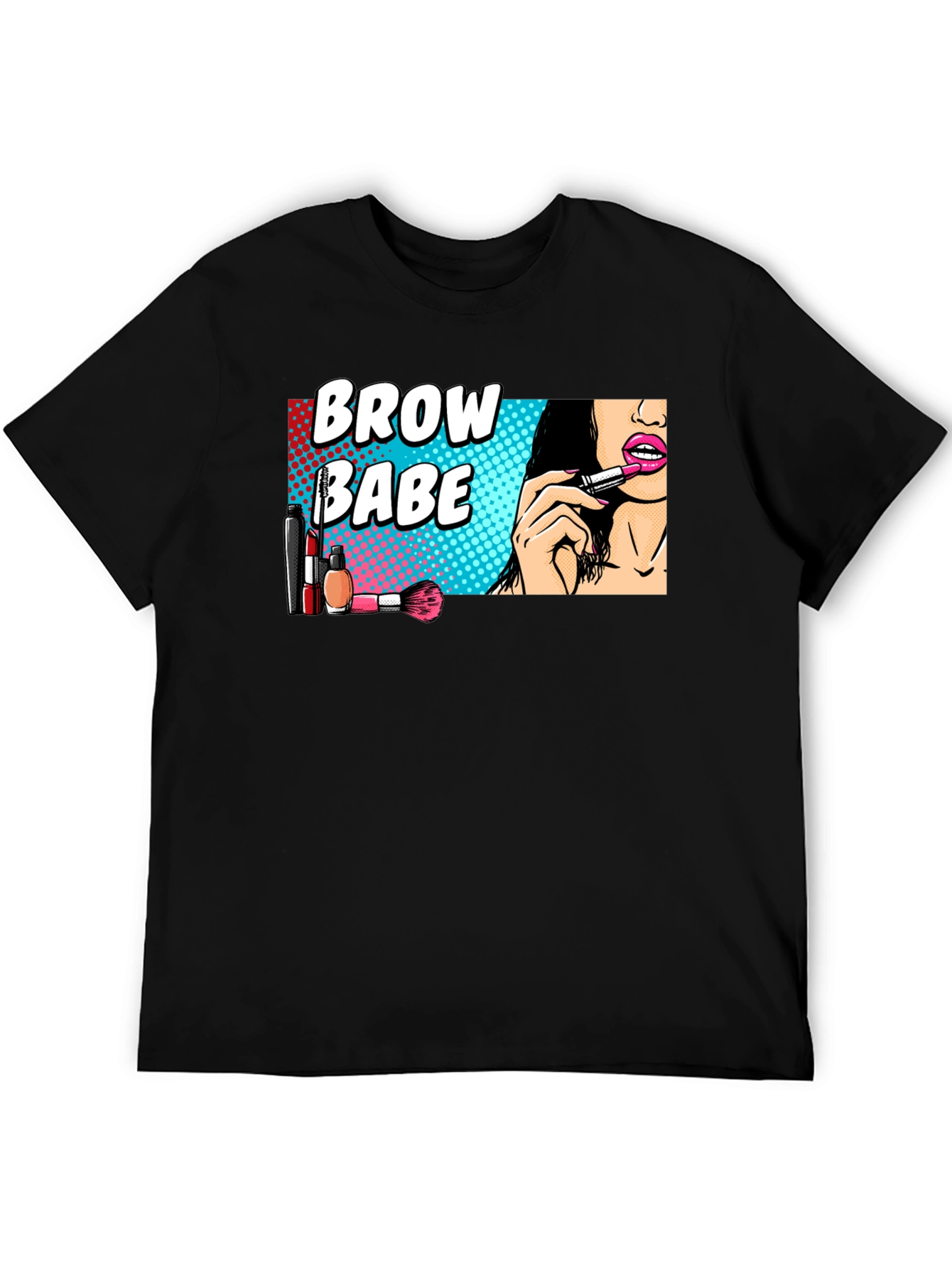 Black Brow Babe Graphic Tee - Makeup Artist T-Shirt view 5