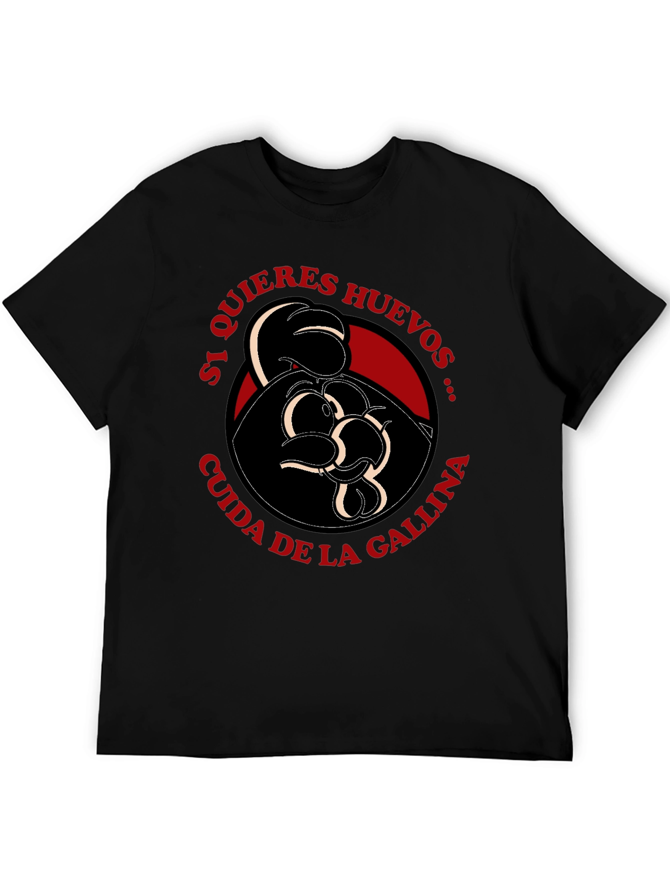 Black Humorous Spanish Saying T-Shirt view 5
