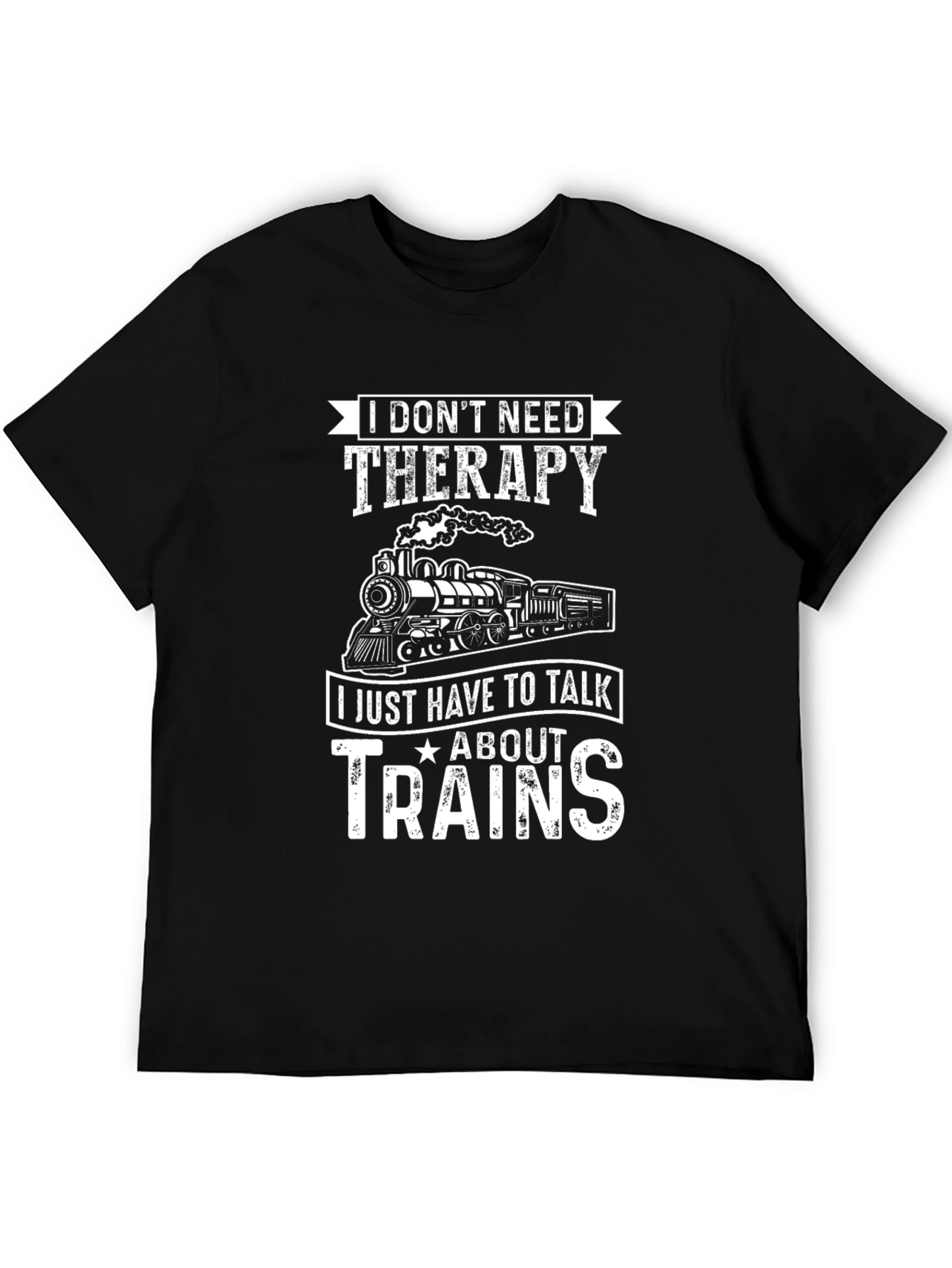 Black Train Lover T-Shirt - Therapy Alternative! view 5