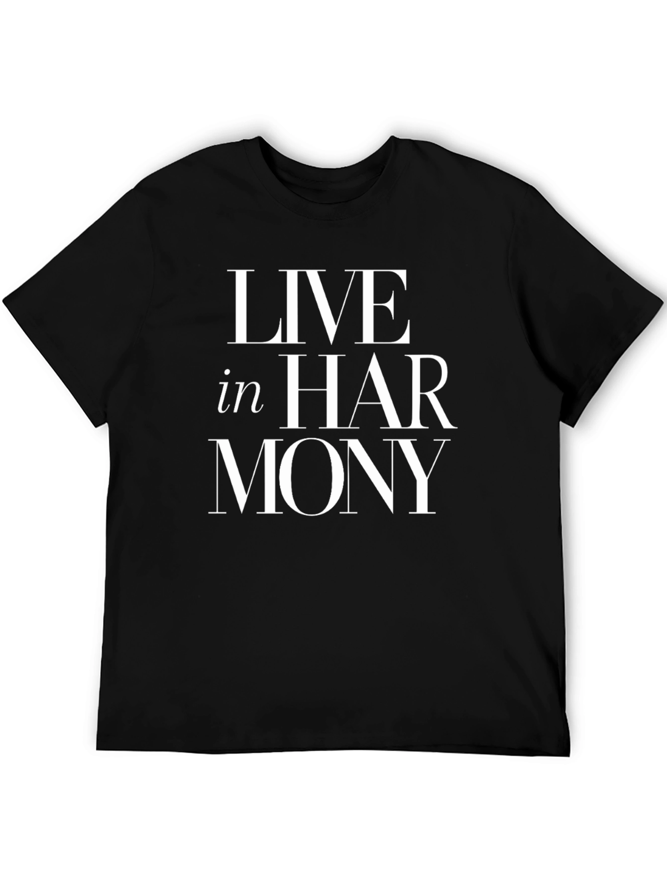 Black Live in Harmony Graphic T-Shirt view 5