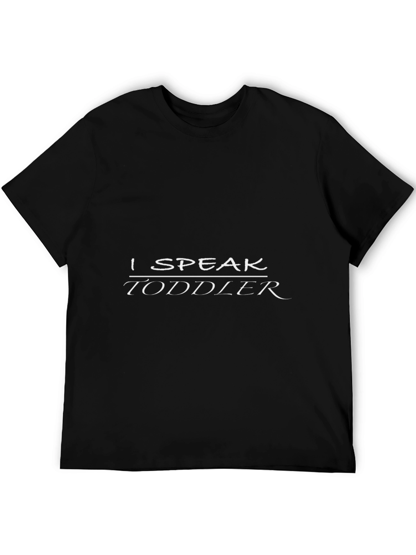 Black I Speak Toddler Black T-Shirt view 5
