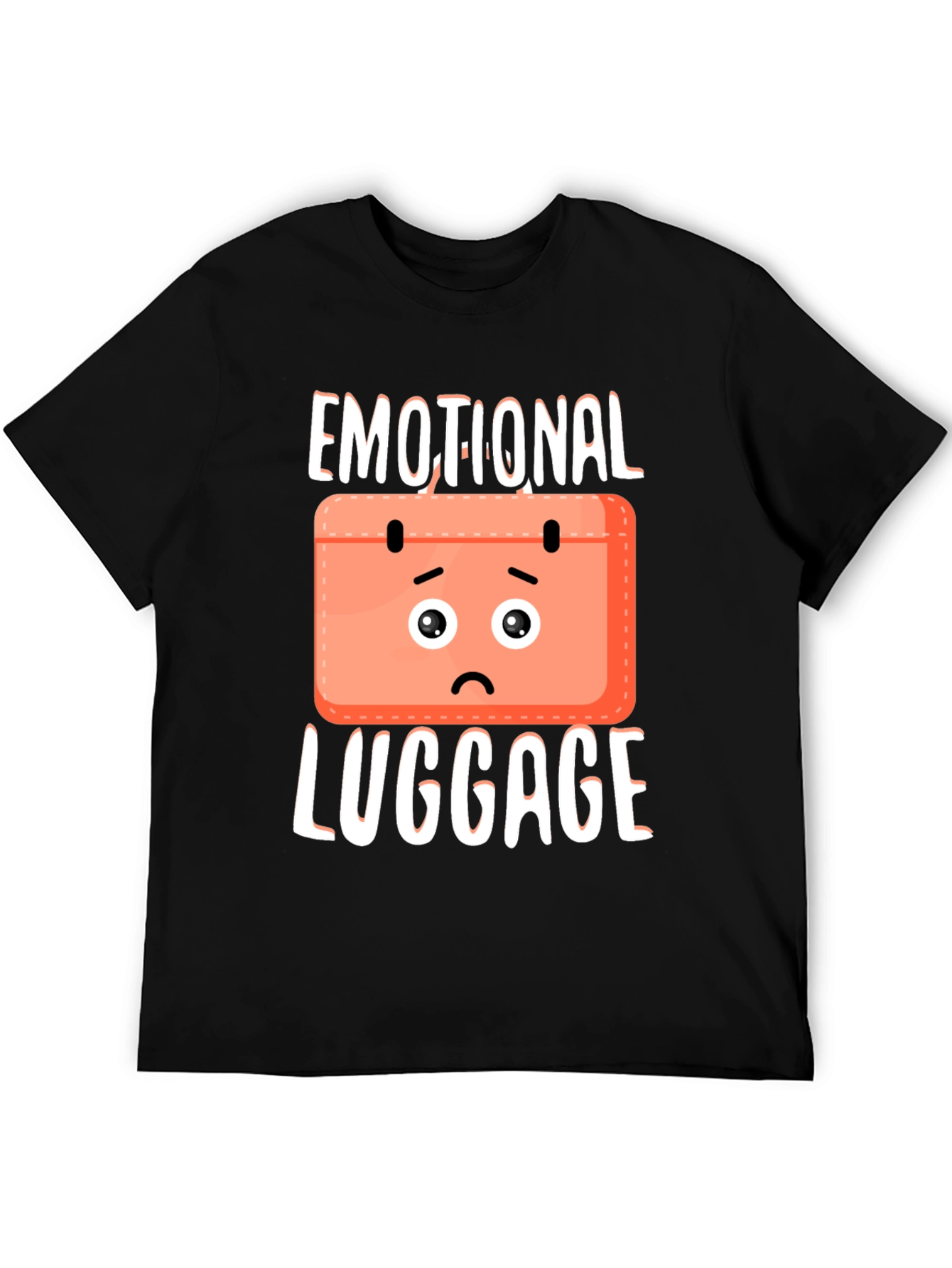 Black Emotional Baggage T-Shirt - Funny Novelty Tee view 5