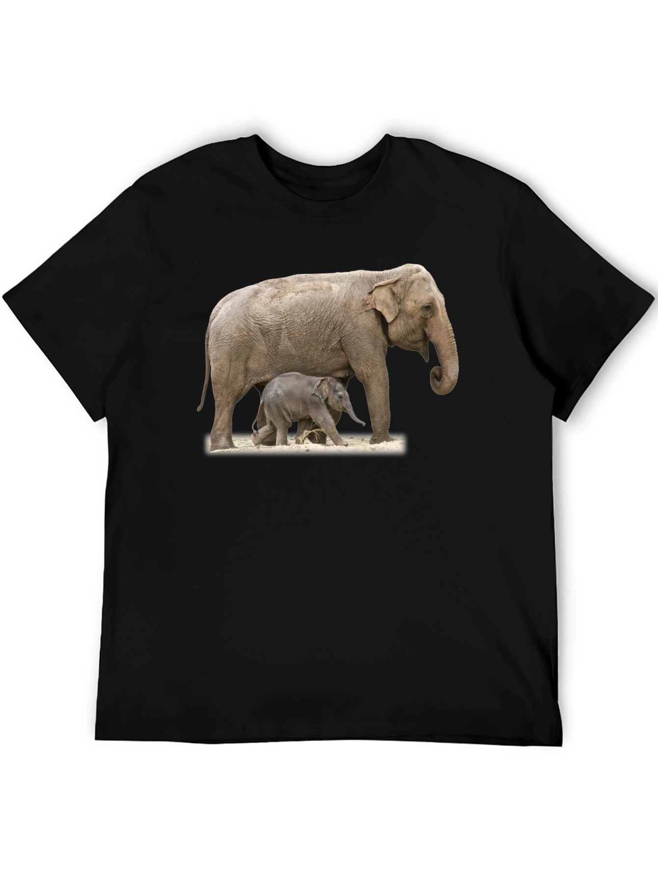 Black Elephant Family Graphic Tee view 5