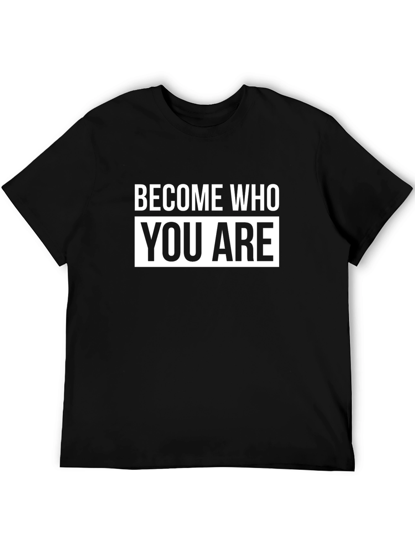 Black Become Who You Are T-Shirt - Inspirational Black Tee view 5