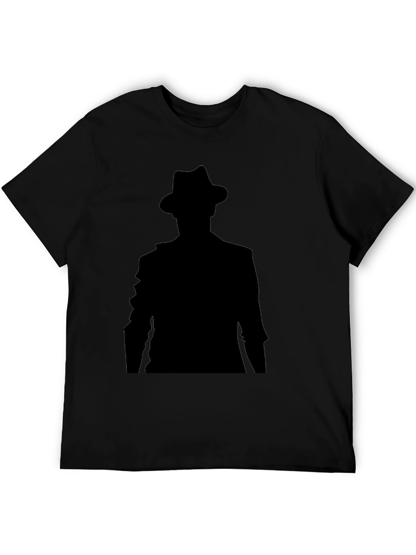 Black Mystery Man Black T-Shirt view 5