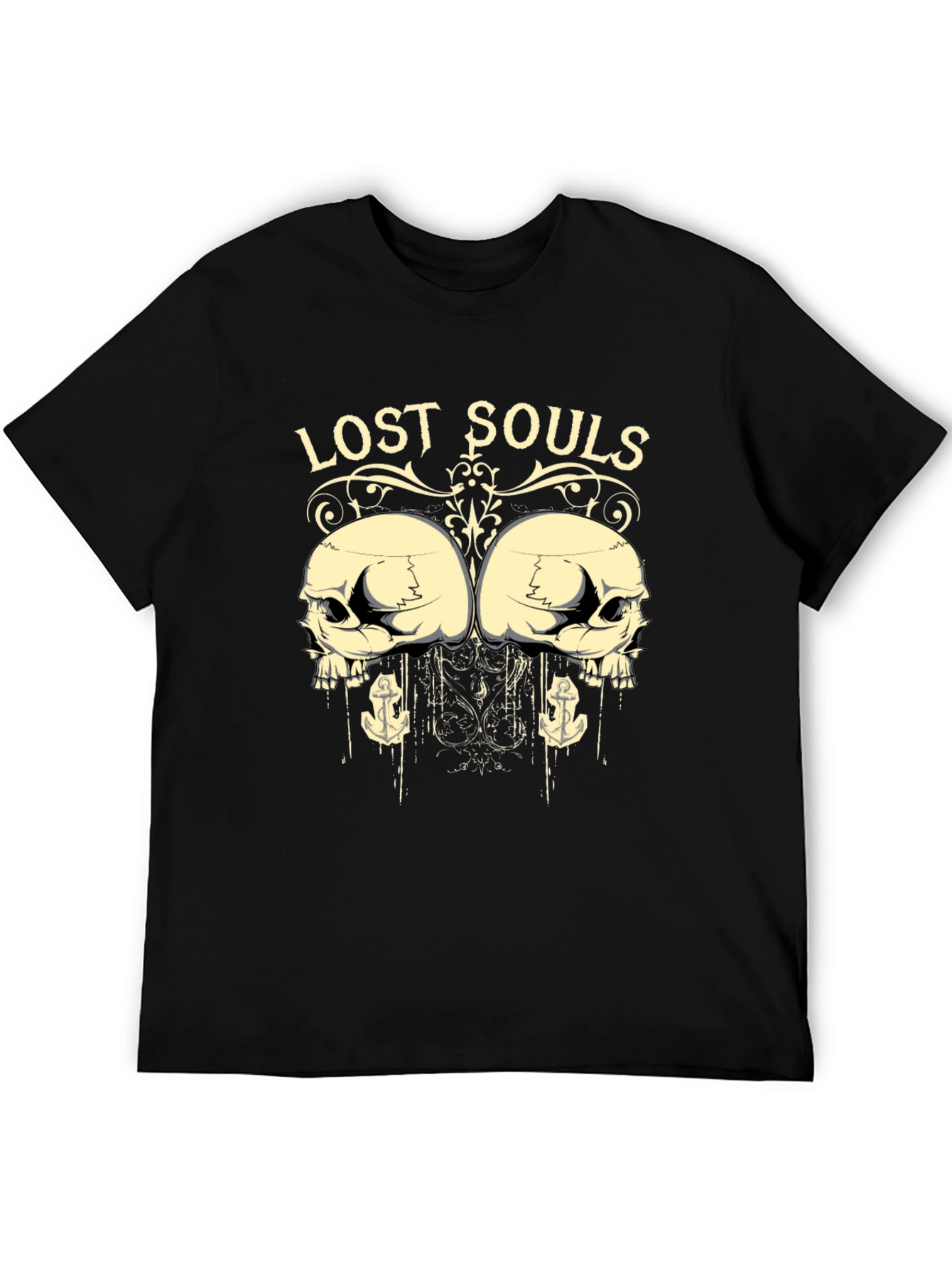 Black Lost Souls Graphic Print T-Shirt - Unisex view 5