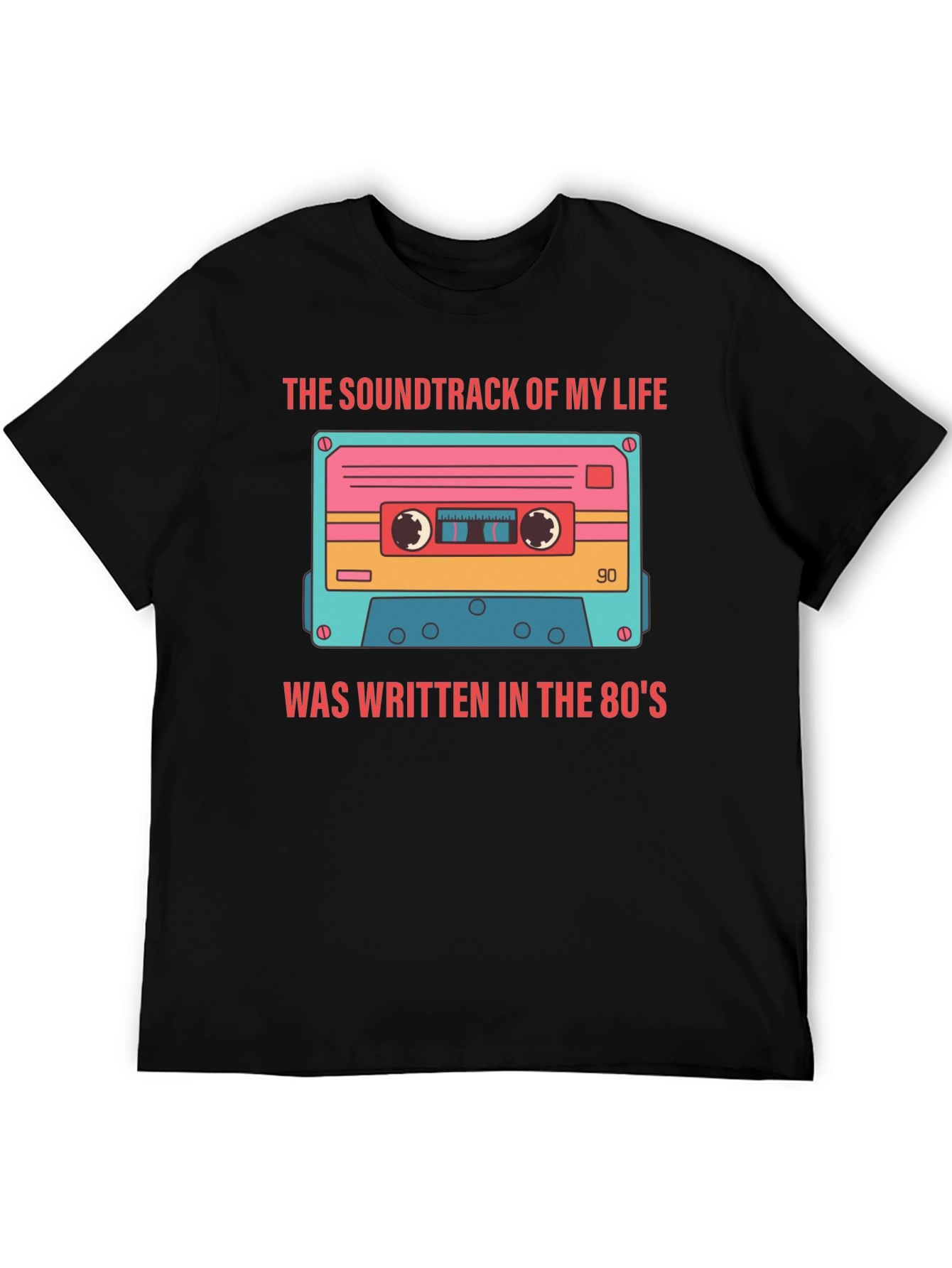 Black Retro 80's Mixtape T-Shirt view 5