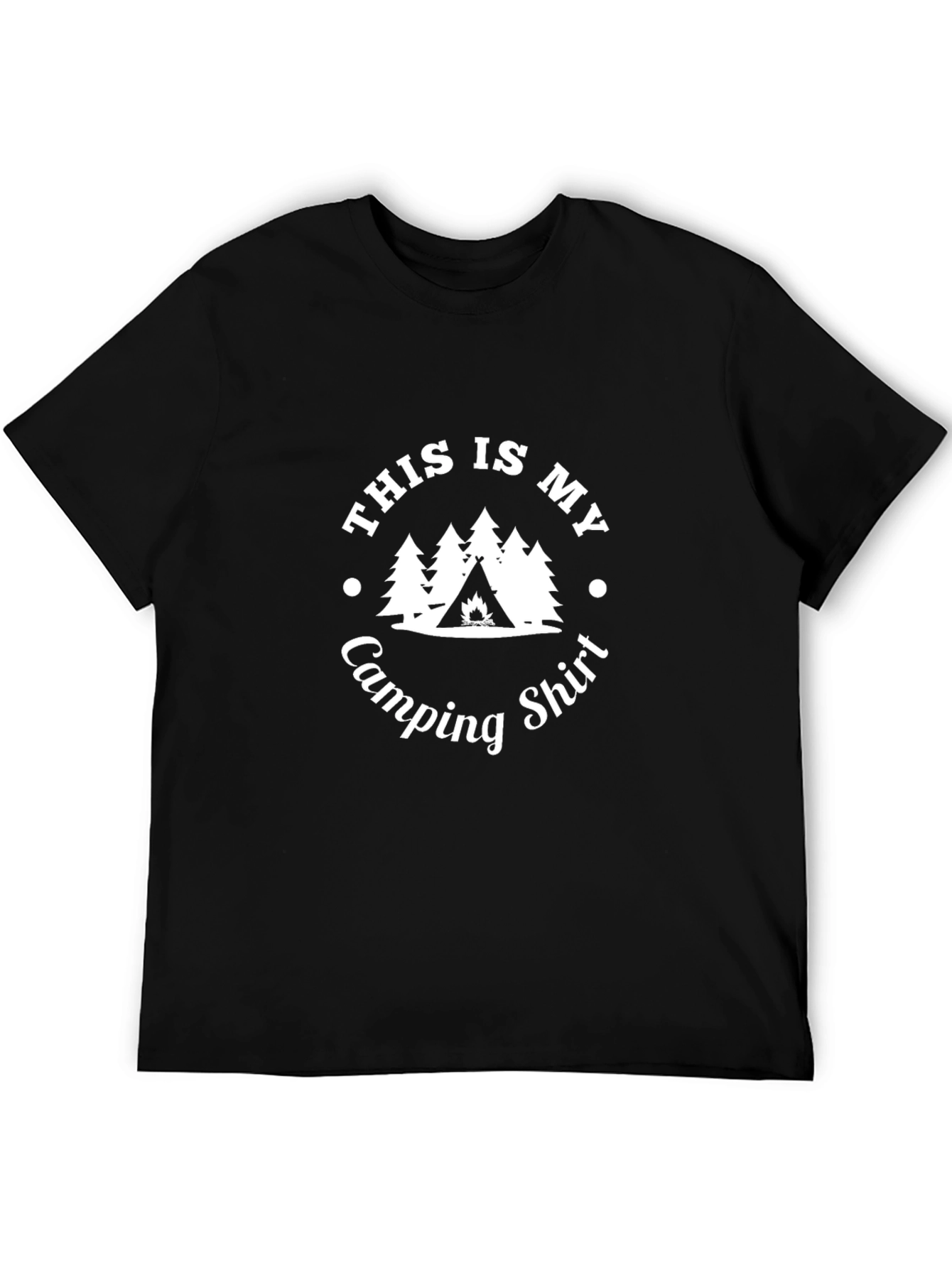 Black Camping Shirt - This is My Camping Shirt - Outdoors Tee view 5