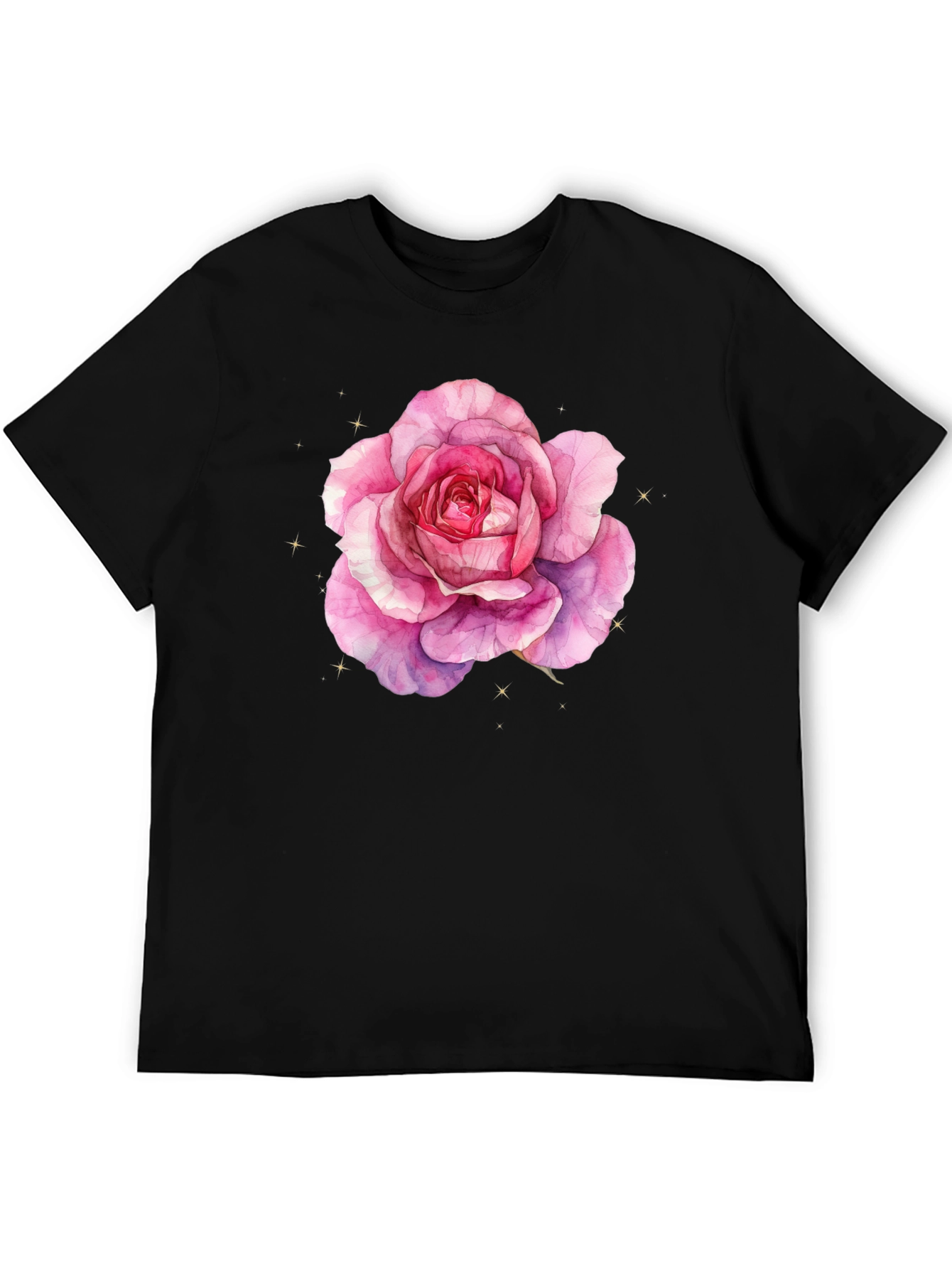 Black Rose Graphic T-Shirt - Soft Style view 5