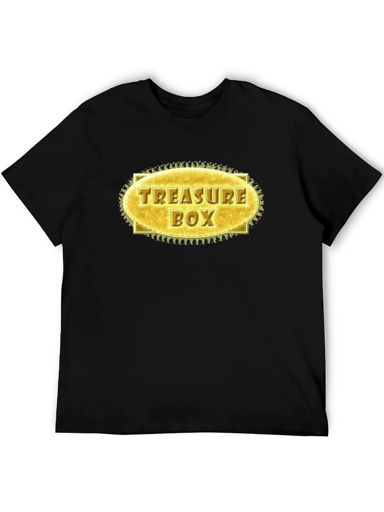 Black Treasure Box Graphic T-Shirt - Stylish Novelty Tee view 5