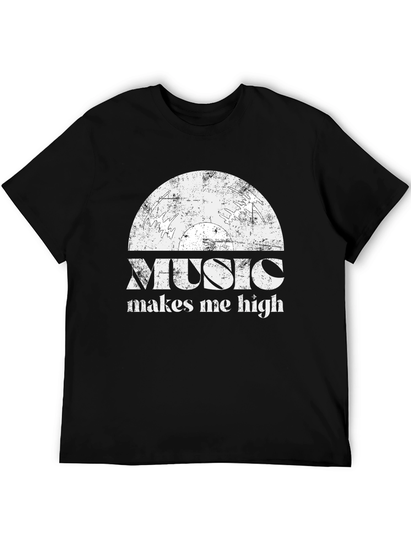 Black Music Makes Me High Graphic Tee view 5