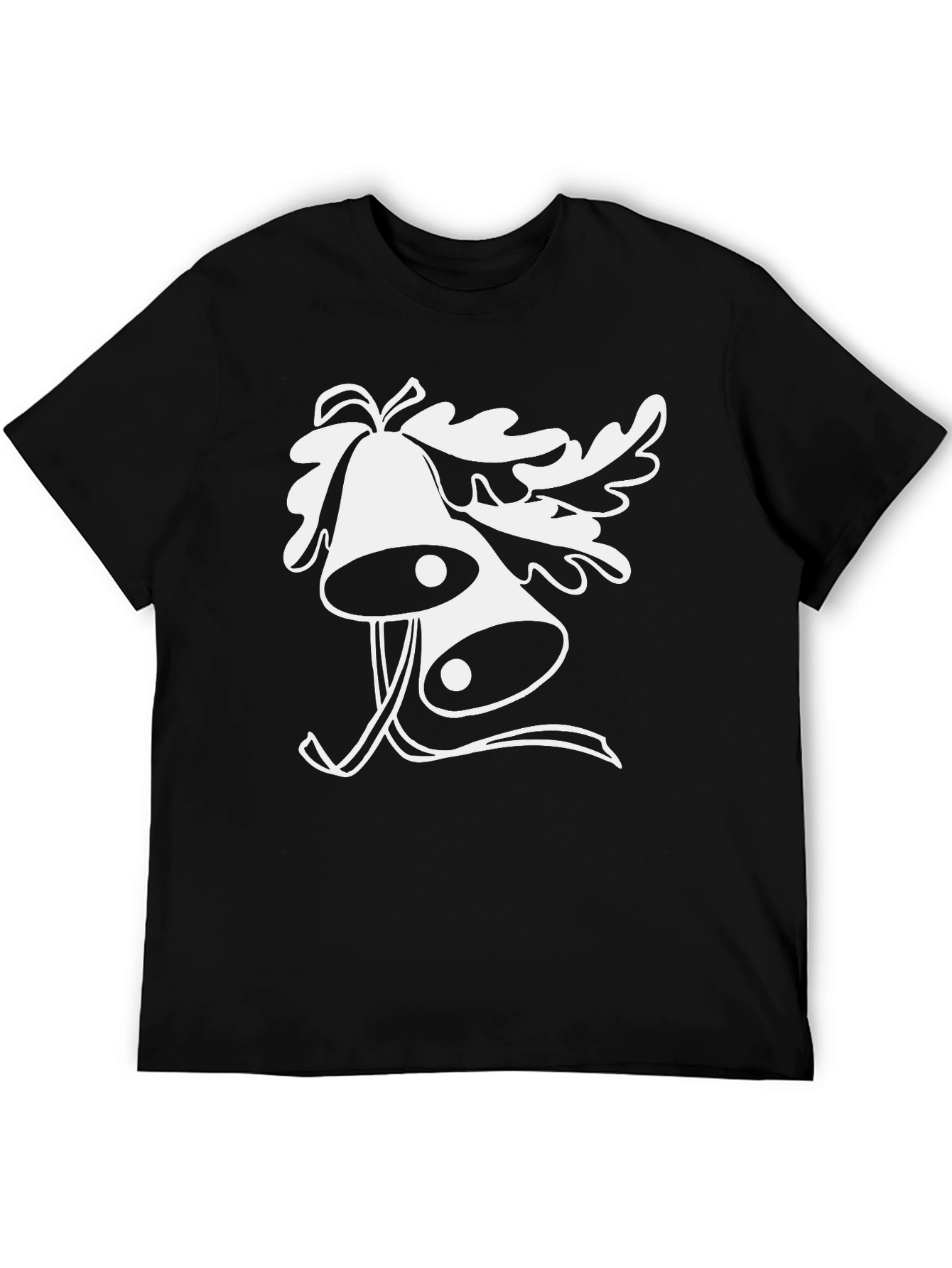 Black Festive Bells Graphic Tee - Holiday Style view 5