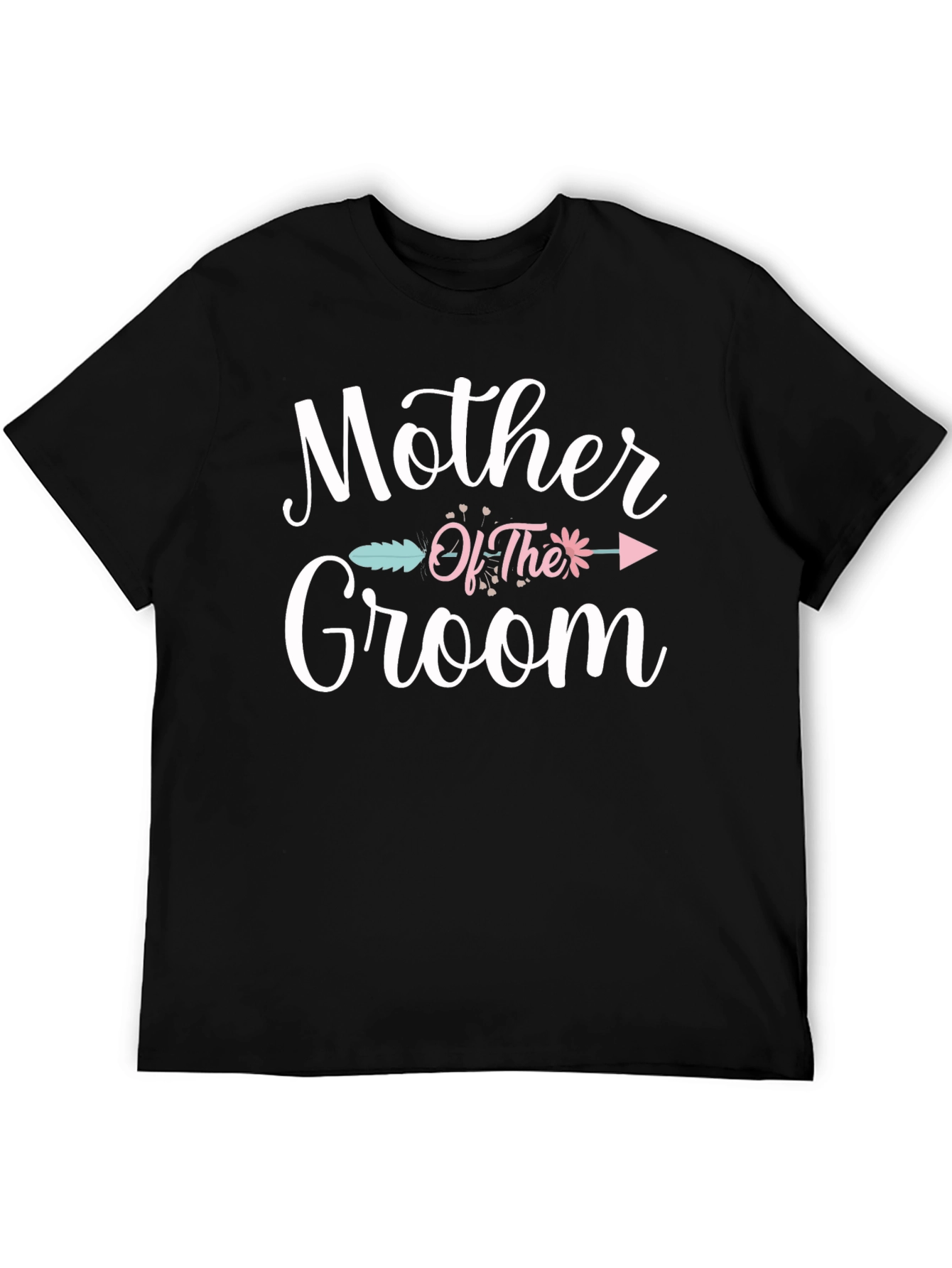 Black Mother of the Groom Graphic T-Shirt view 5