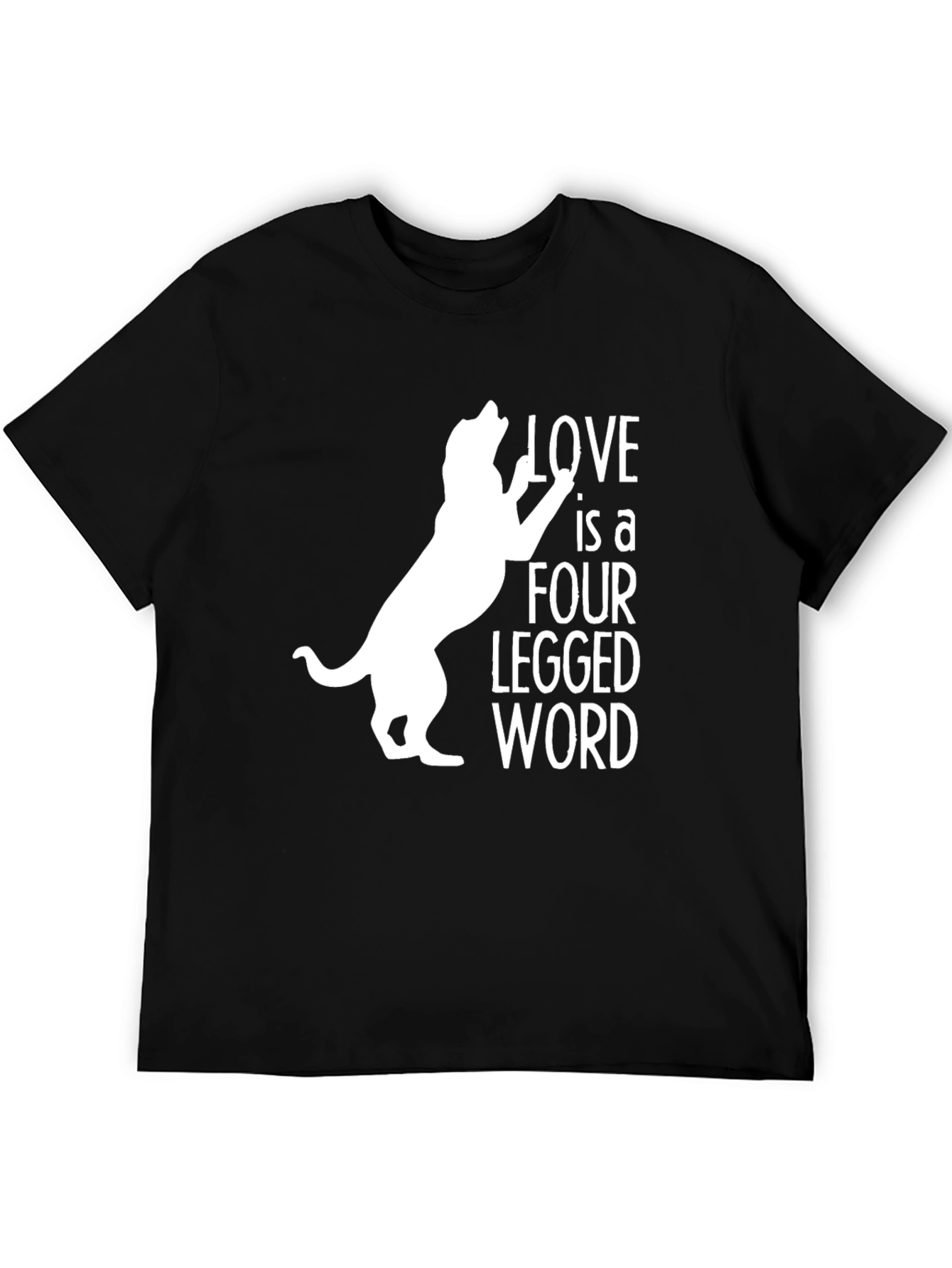 Black Love is a Four Legged Word T-Shirt view 5