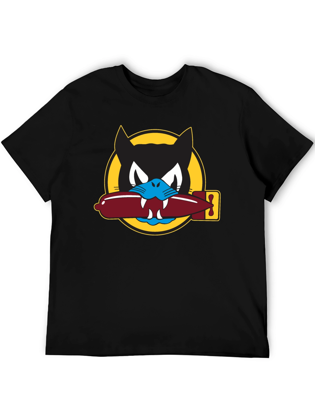 Black Black Cats Squadron Graphic Tee view 5