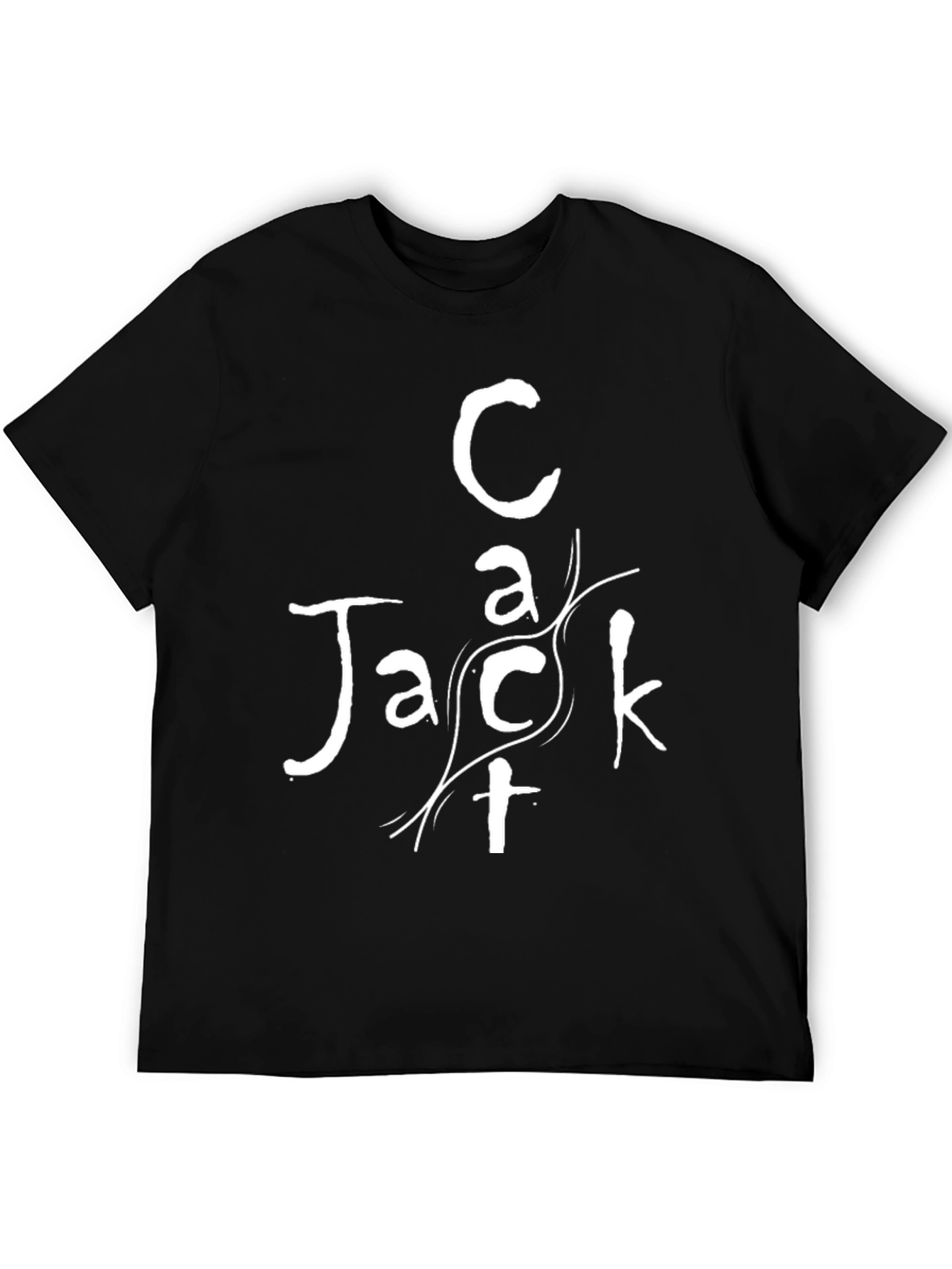Black Cact Jack Graphic Tee - Stylish Black Cotton T-Shirt view 5