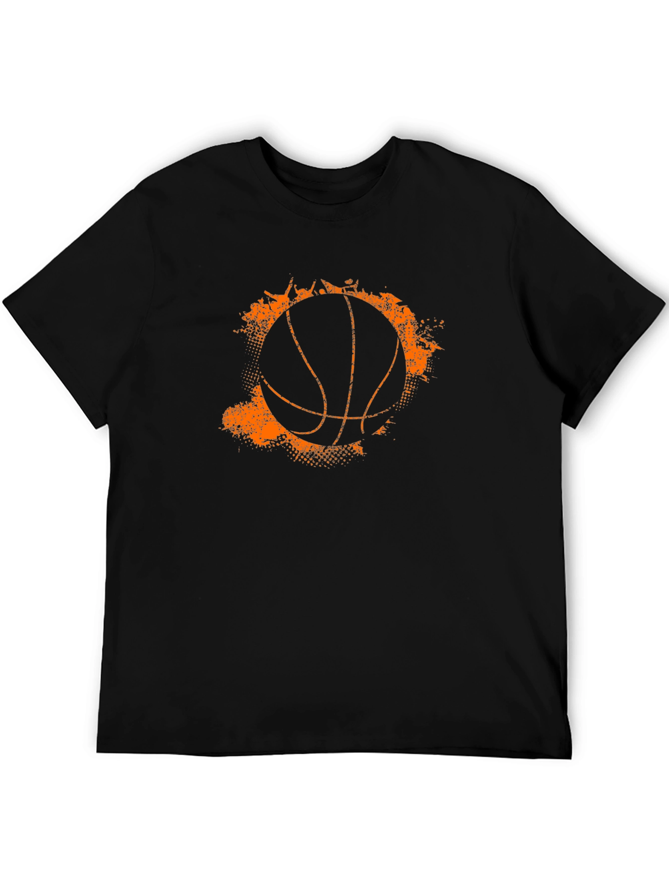 Black Basketball Graphic Tee - Black view 5