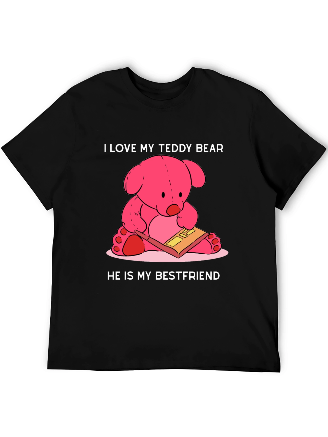 Black Teddy Bear Best Friend T-Shirt view 5