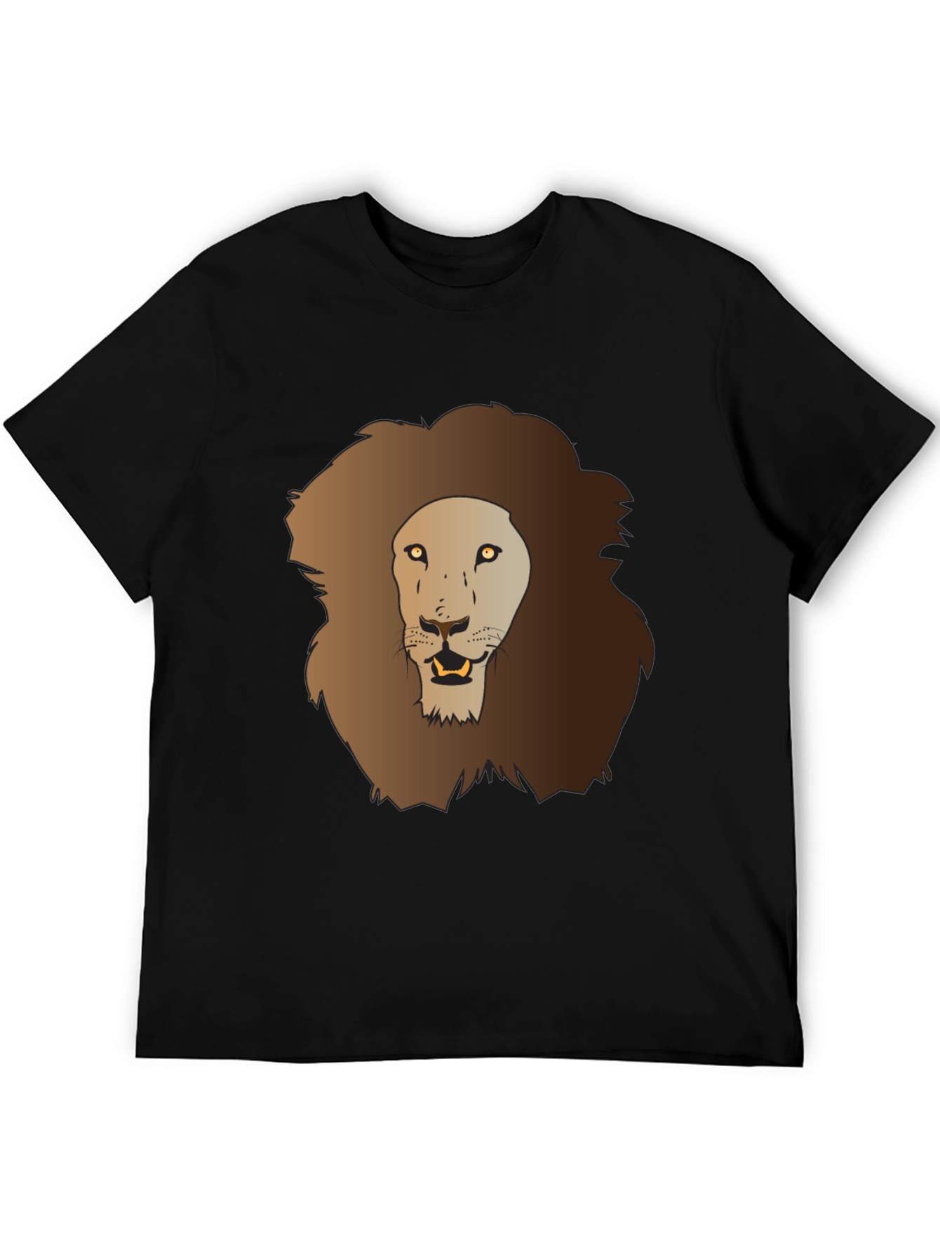 Black Lion Graphic Tee - Men's Black T-Shirt view 5
