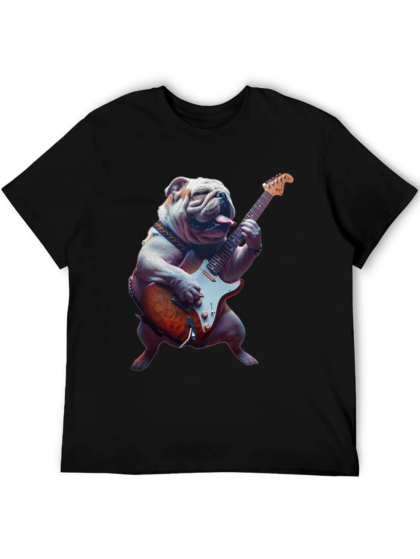 Black Bulldog Guitarist T-Shirt view 5