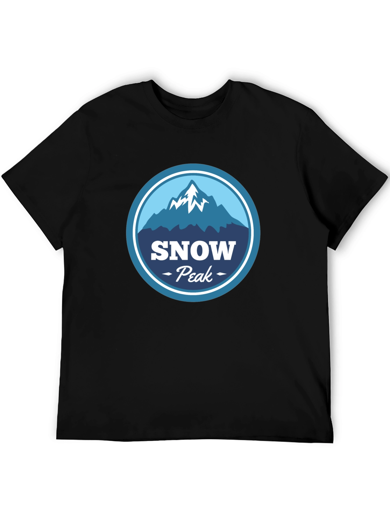 Black Snow Peak Graphic Tee - Mountain Adventure view 5