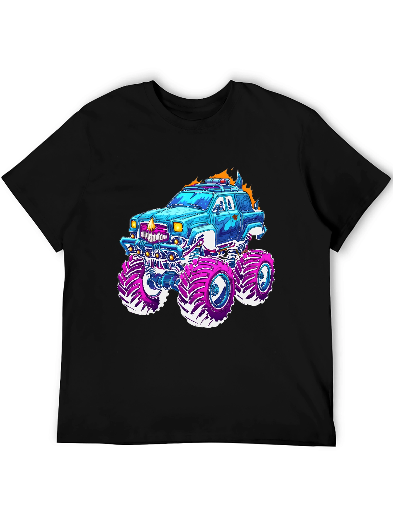 Black Monster Truck Graphic Tee - Cool Design! view 5