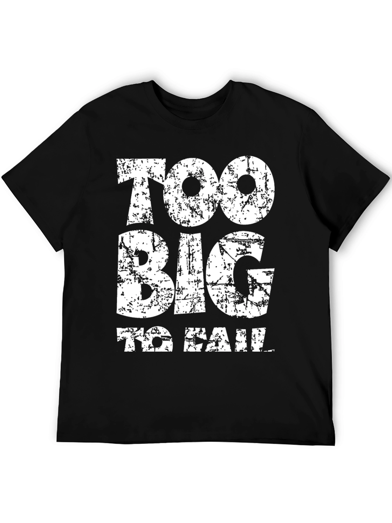 Black Too Big to Fail Graphic Tee view 5