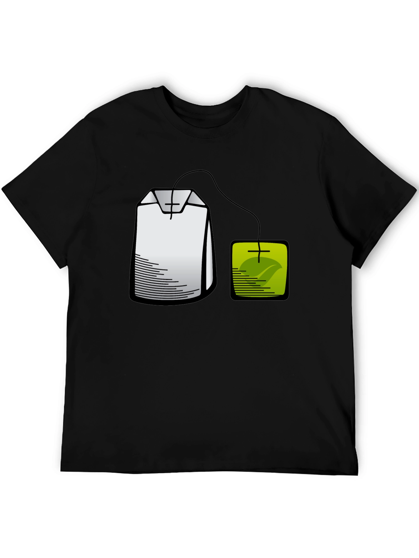 Black Tea Bag Graphic T-Shirt - Brewtiful Style! view 5