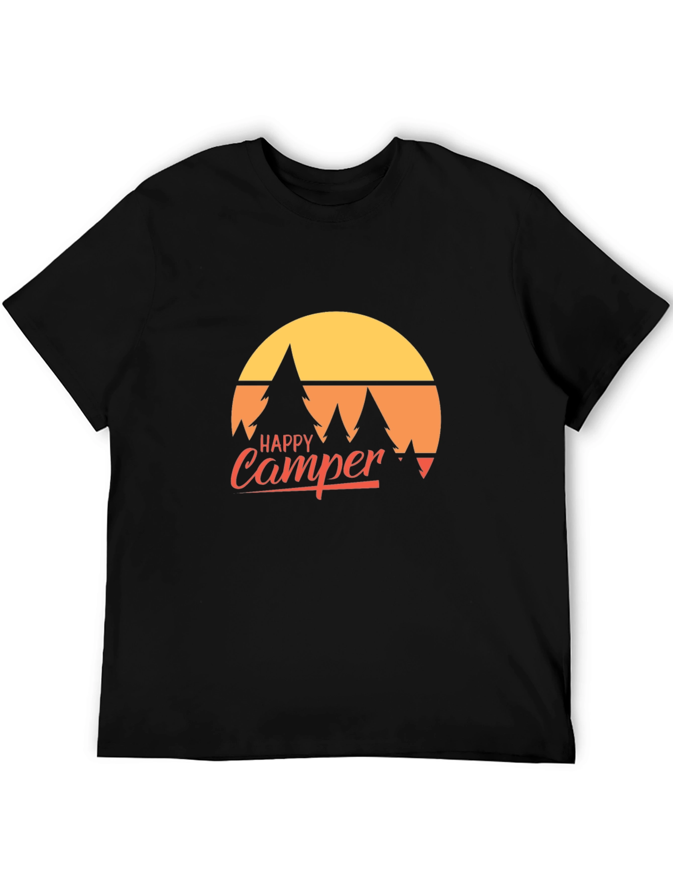 Black Happy Camper Graphic Tee - Adventure Awaits! view 5