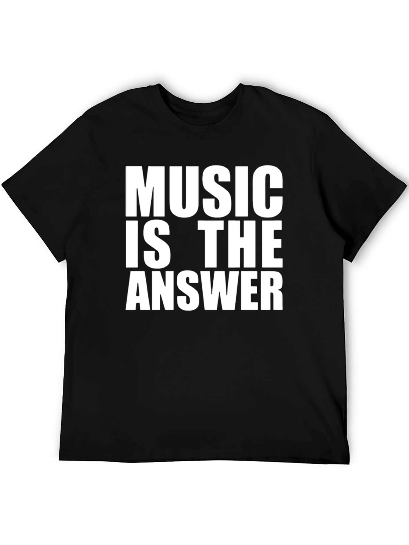Black Music is the Answer Graphic T-Shirt view 5
