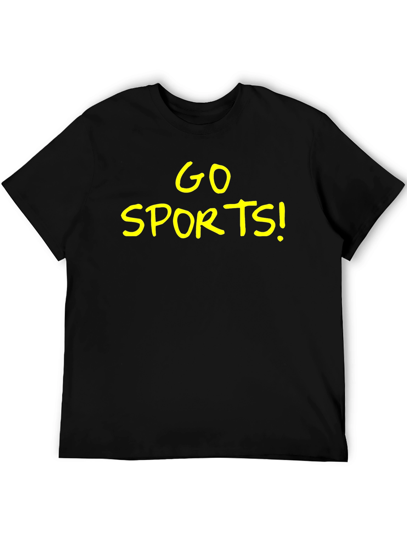 Black Go Sports! Black Graphic T-Shirt view 5