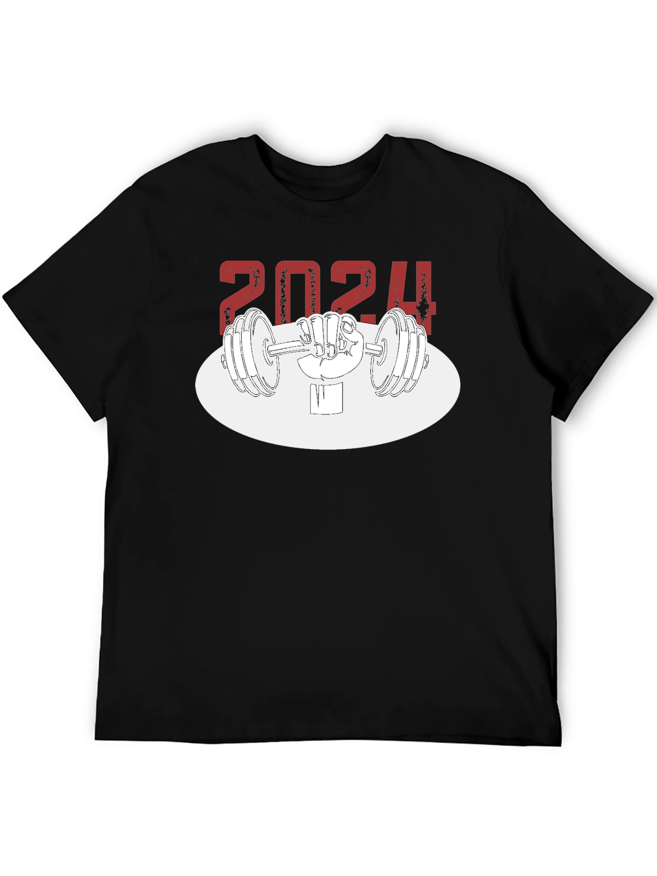 Black 2024 Weightlifting T-Shirt - Workout Ready! view 5