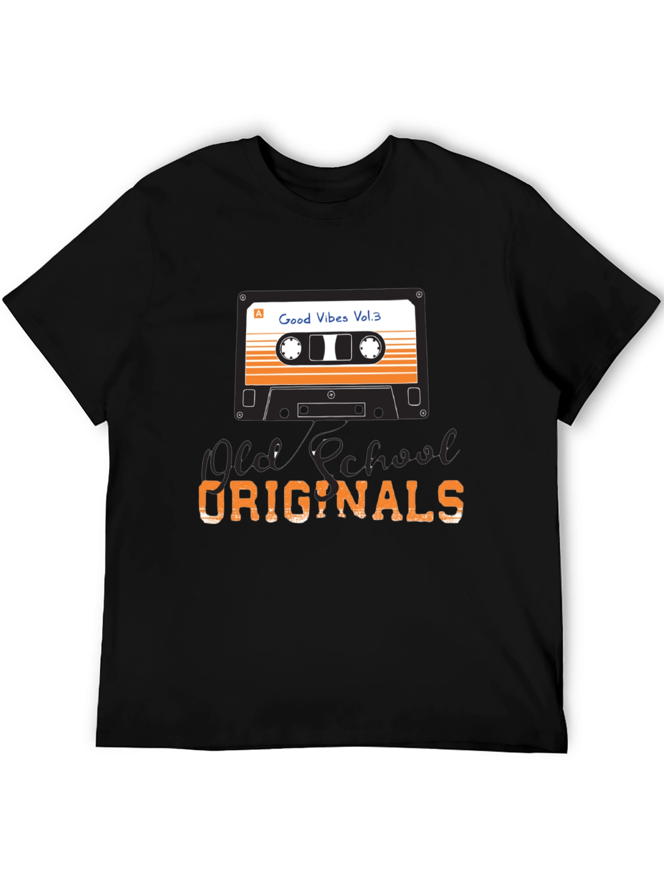 Black Old School Originals T-Shirt, Good Vibes Vol. 3 view 5