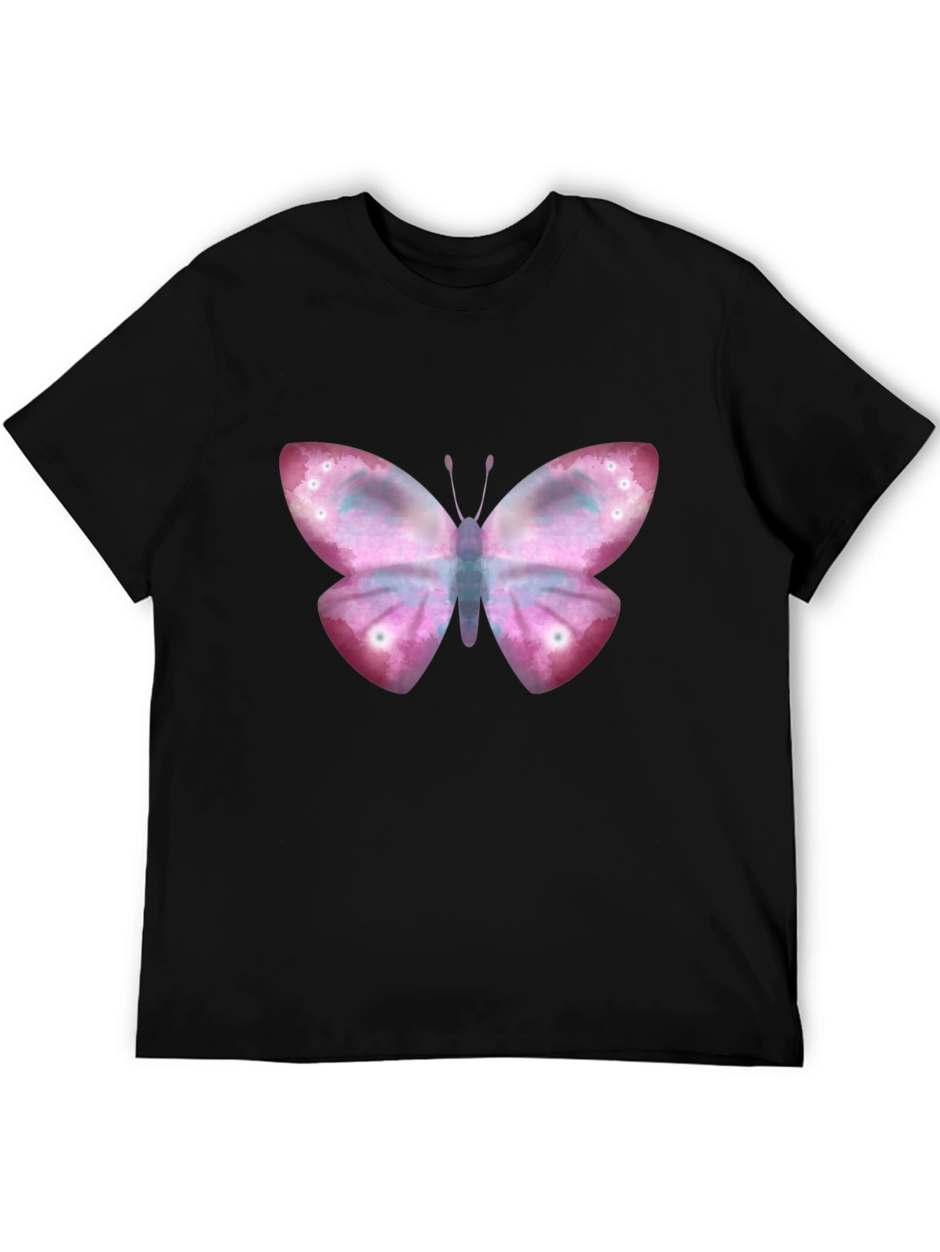 Black Butterfly Graphic Tee - Stylish Casual Wear view 5