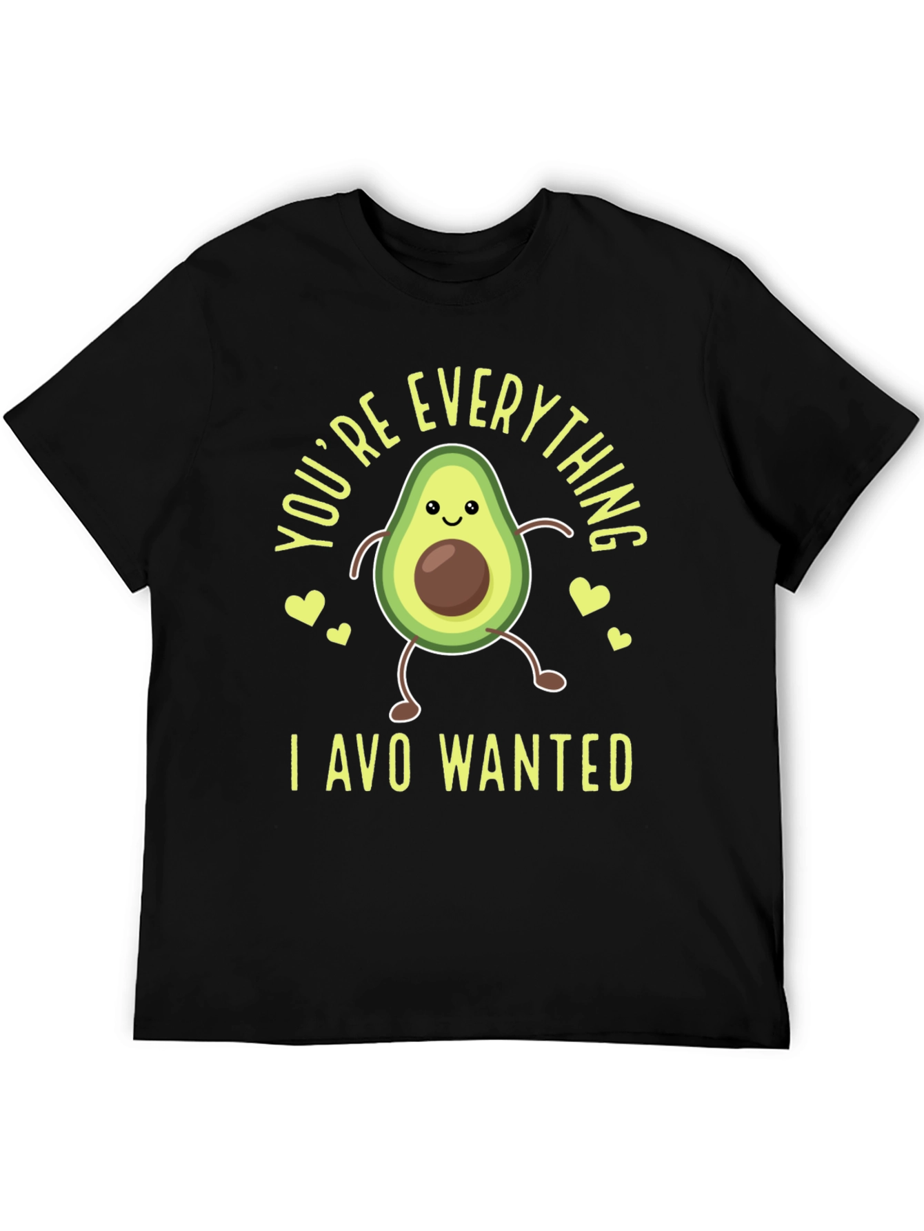 Black Avocado Everything I Avo Wanted Funny Pun T-Shirt view 5