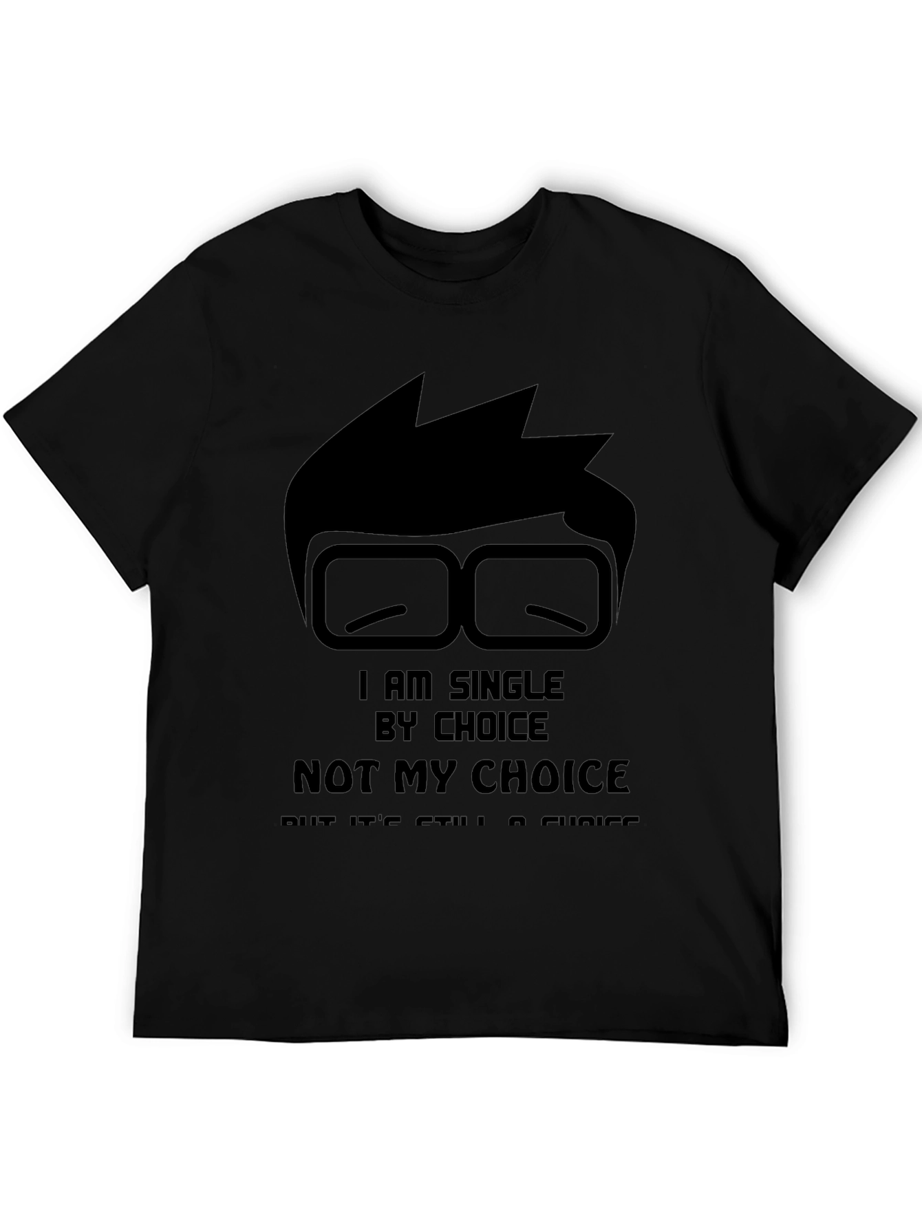 Black Single By Choice Black T-Shirt view 5