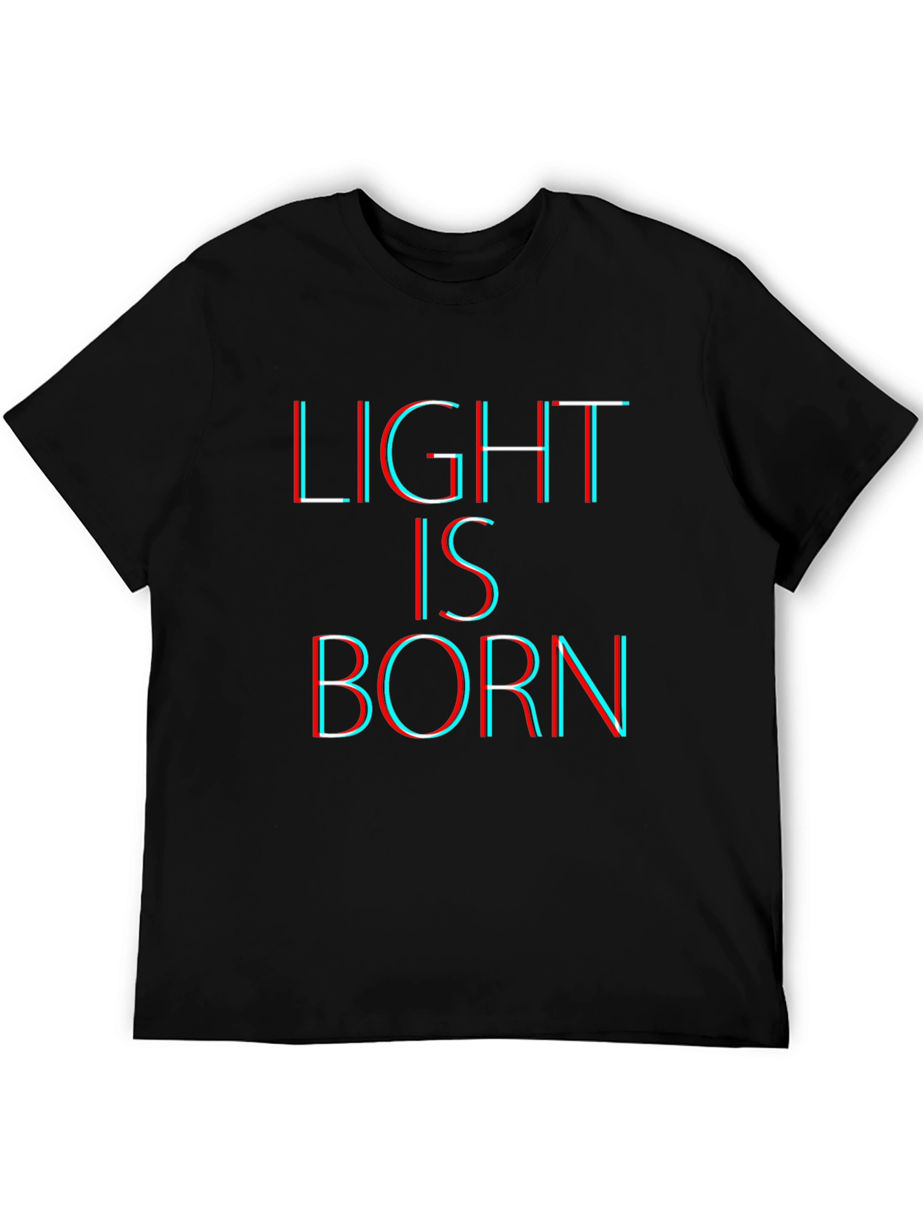 Black Light Is Born Graphic Tee - Mens Black T-Shirt view 5