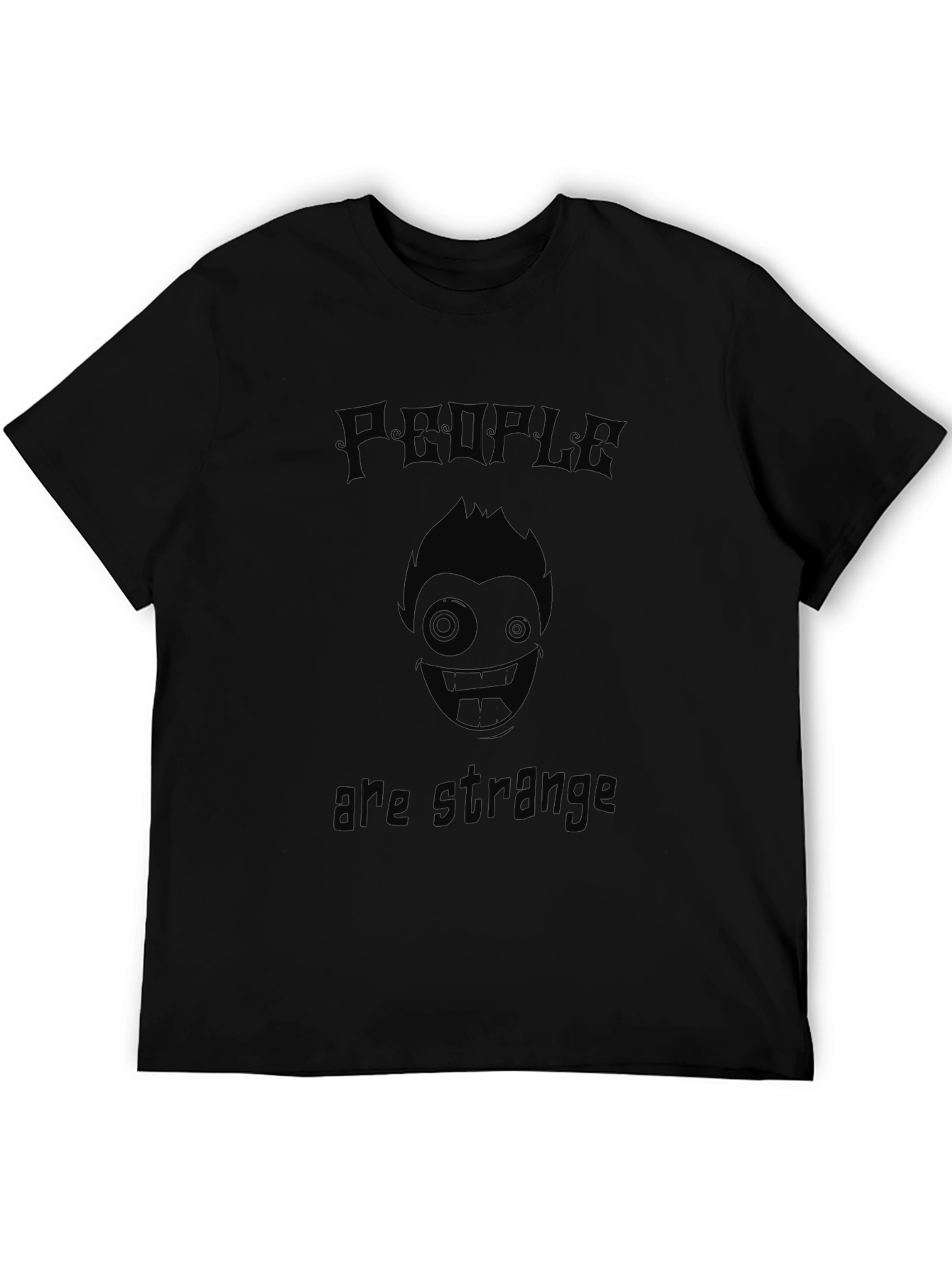 Black People Are Strange Black T-Shirt view 5