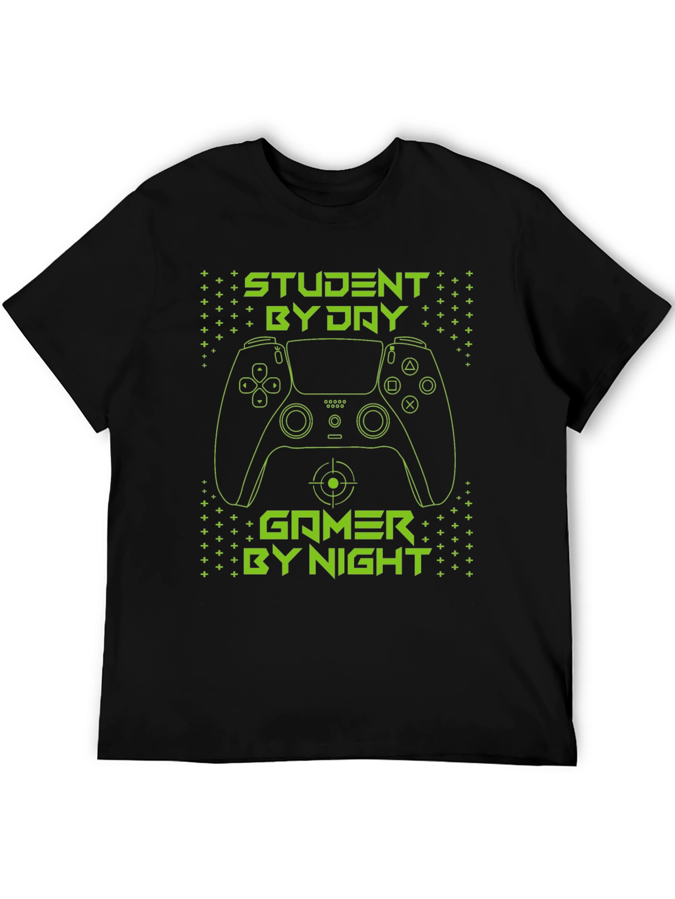 Black Student by Day, Gamer by Night Graphic Tee view 5