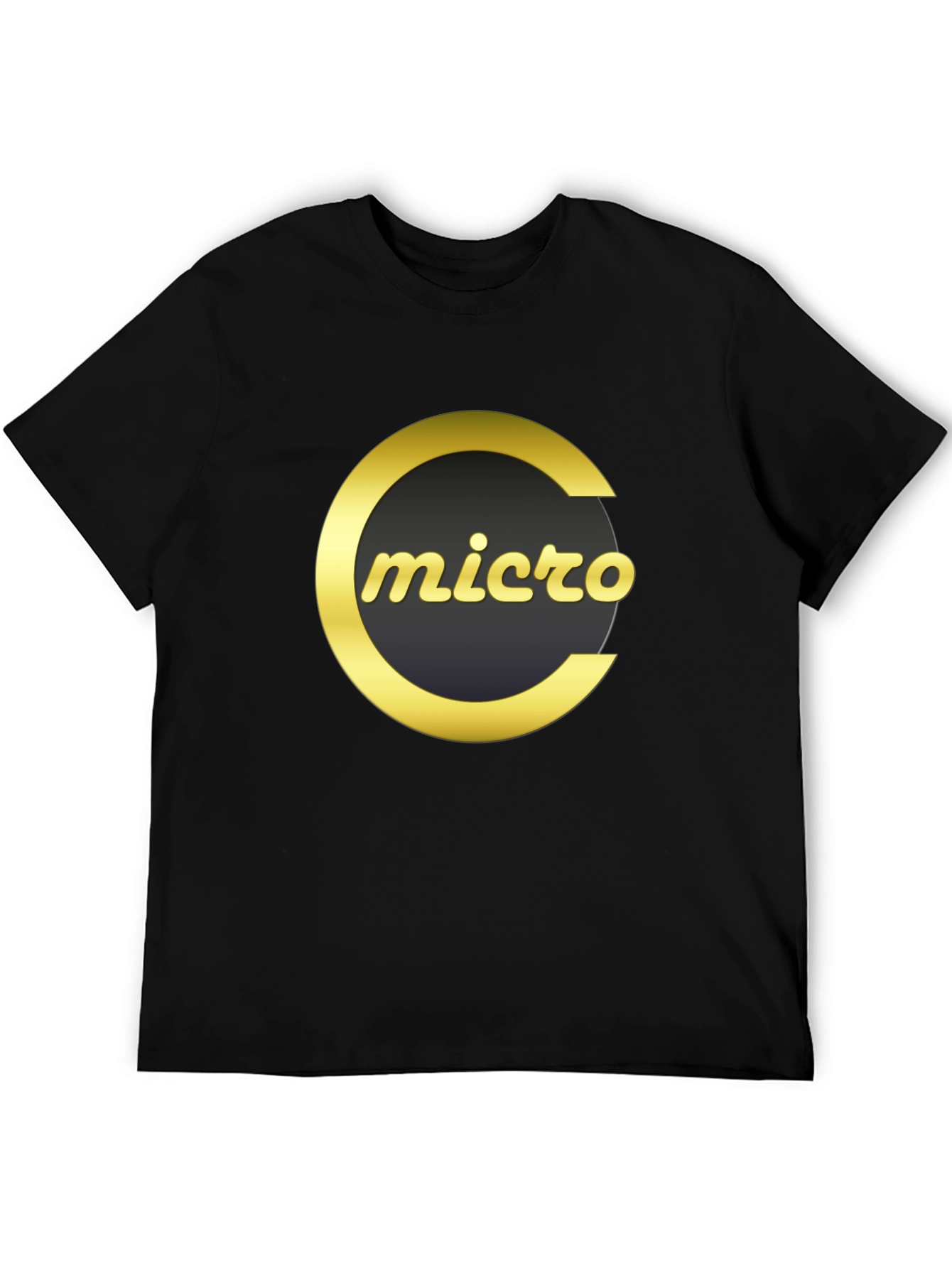 Black Micro T-Shirt - Black Graphic Tee view 5