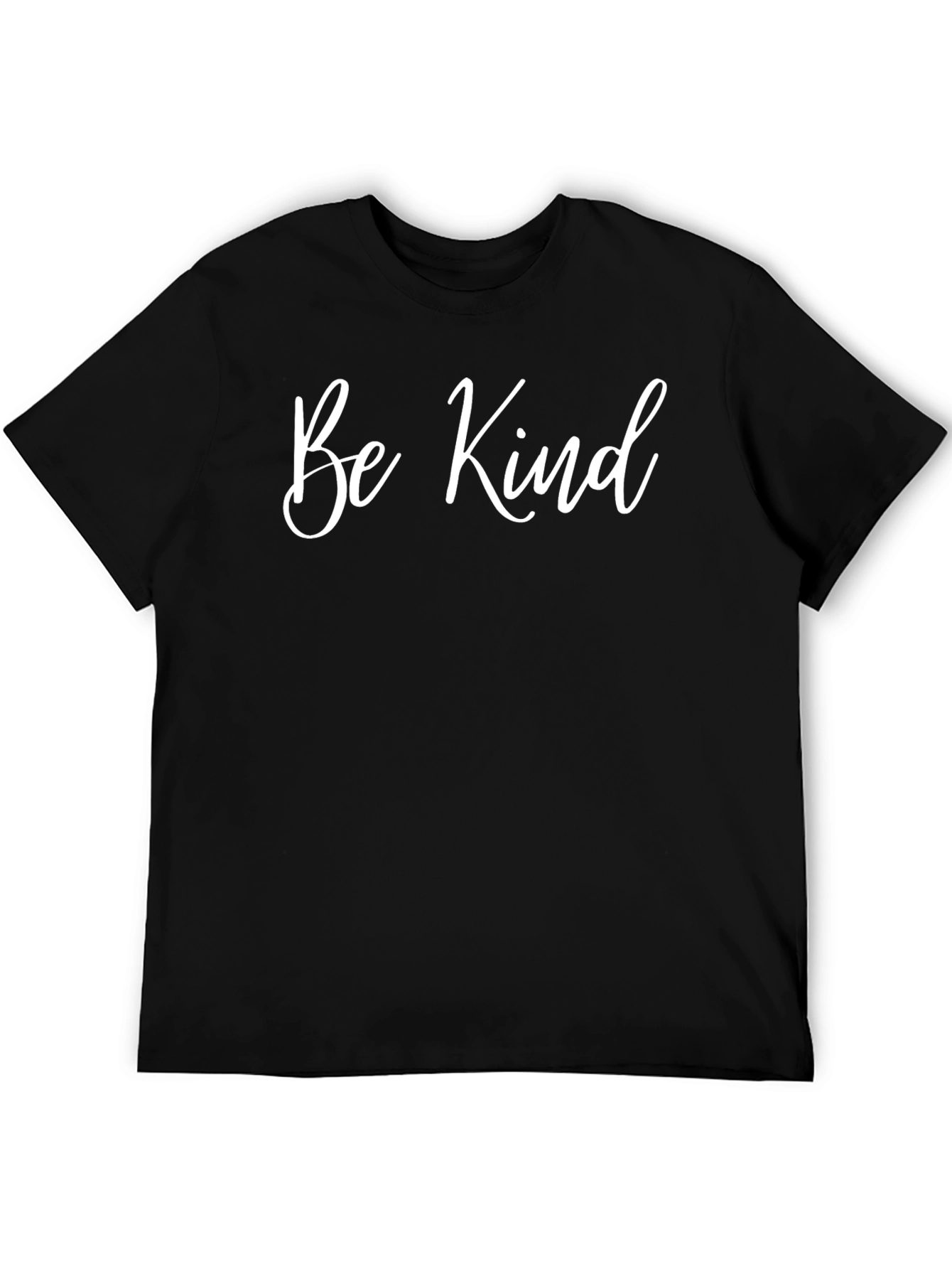 Black Be Kind Graphic Tee - Soft Cotton Blend T-Shirt view 5