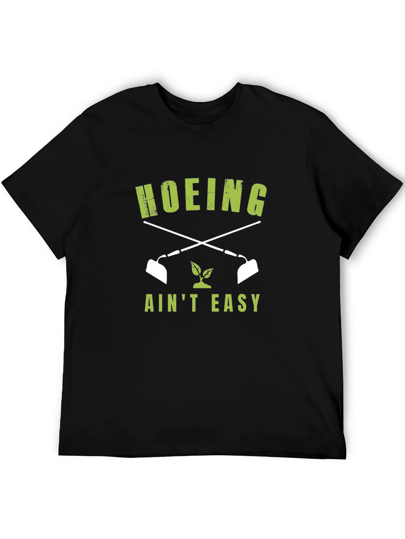Black Hoeing Ain't Easy Graphic Tee view 5