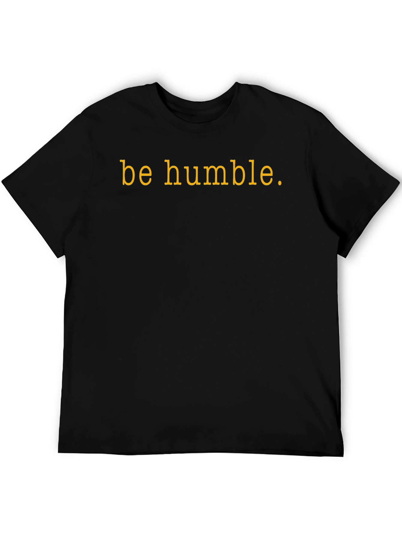 Black Be Humble Graphic Tee - Black Cotton T-Shirt view 5