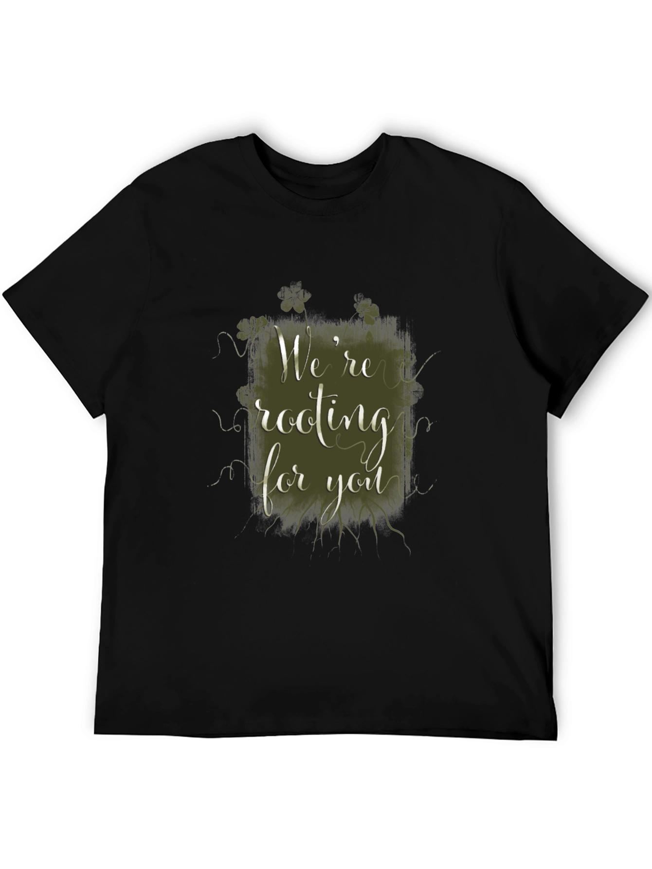 Black We're Rooting for You Graphic Tee view 5