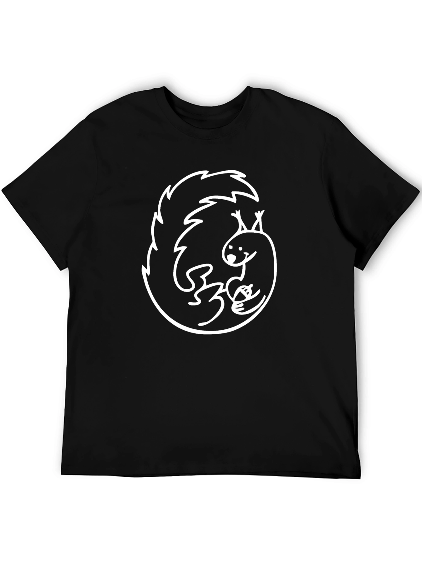 Black Squirrel Graphic T-Shirt - Quirky Cartoon Design view 5