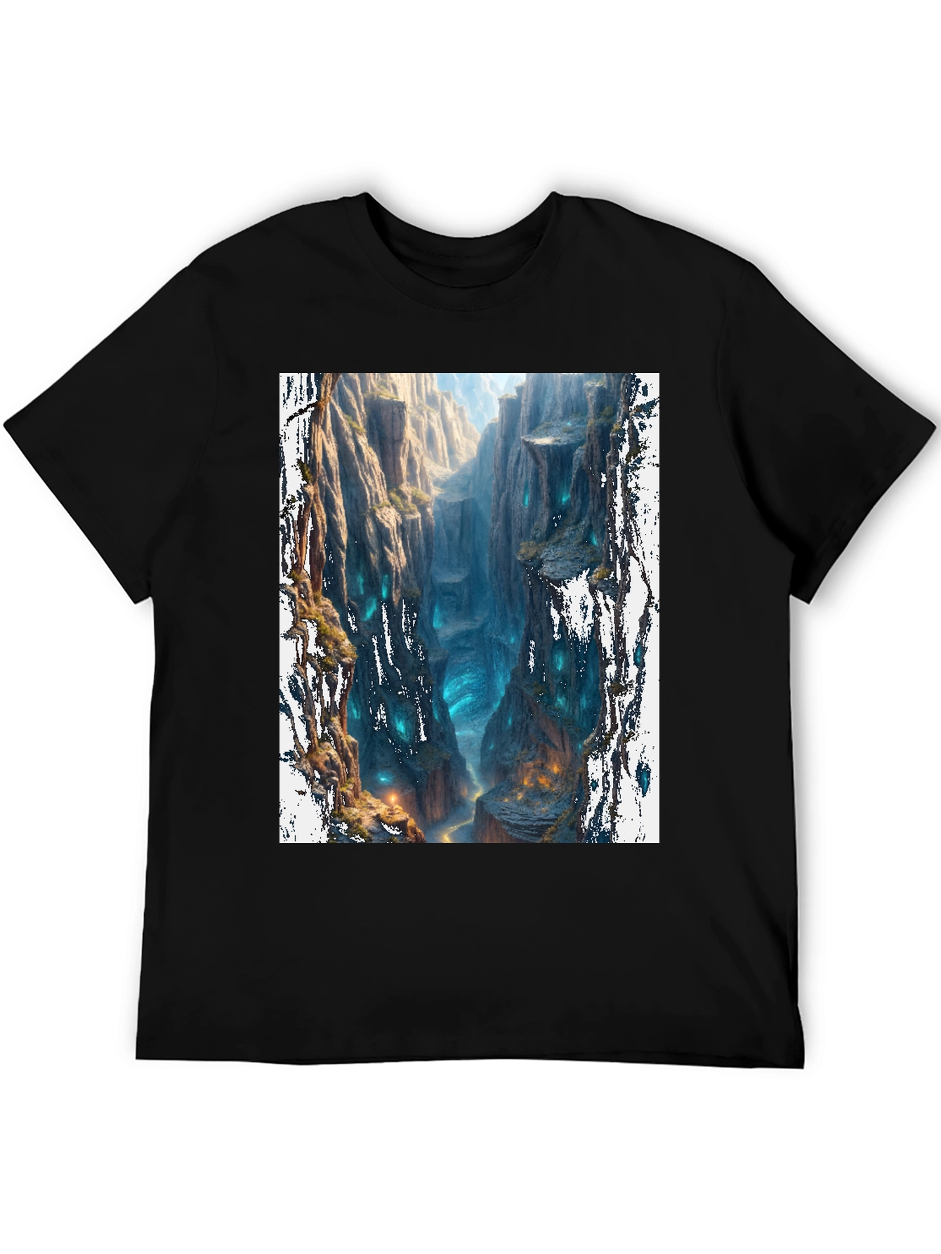 Black Mystic Canyon Black T-Shirt view 5