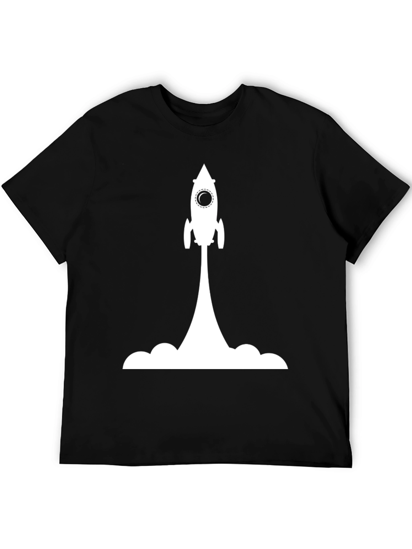 Black Rocket Launch Graphic Tee - Soft Cotton Blend view 5