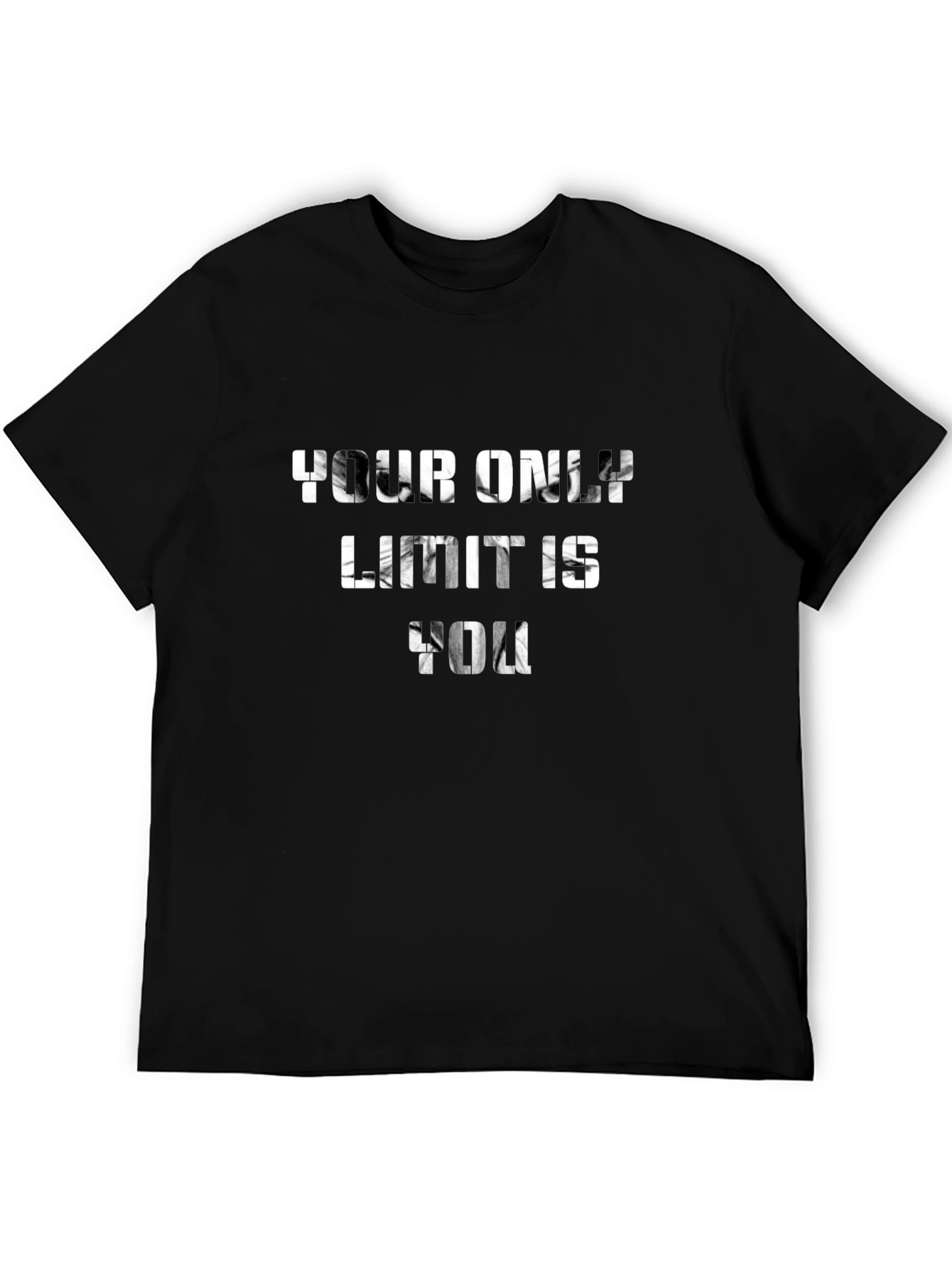 Black Your Only Limit Is You - Black T-Shirt view 5