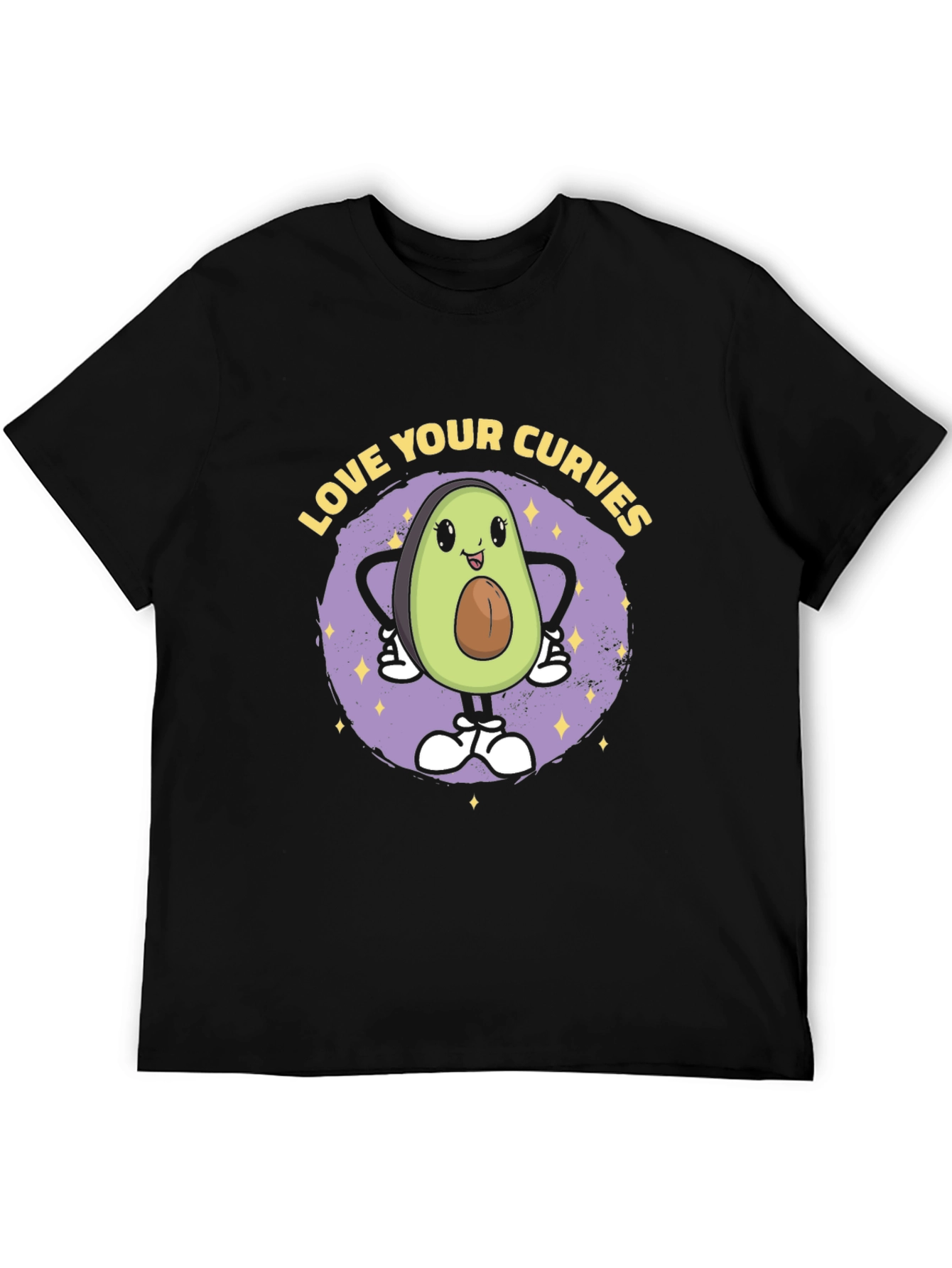 Black Love Your Curves Avocado T-Shirt view 5